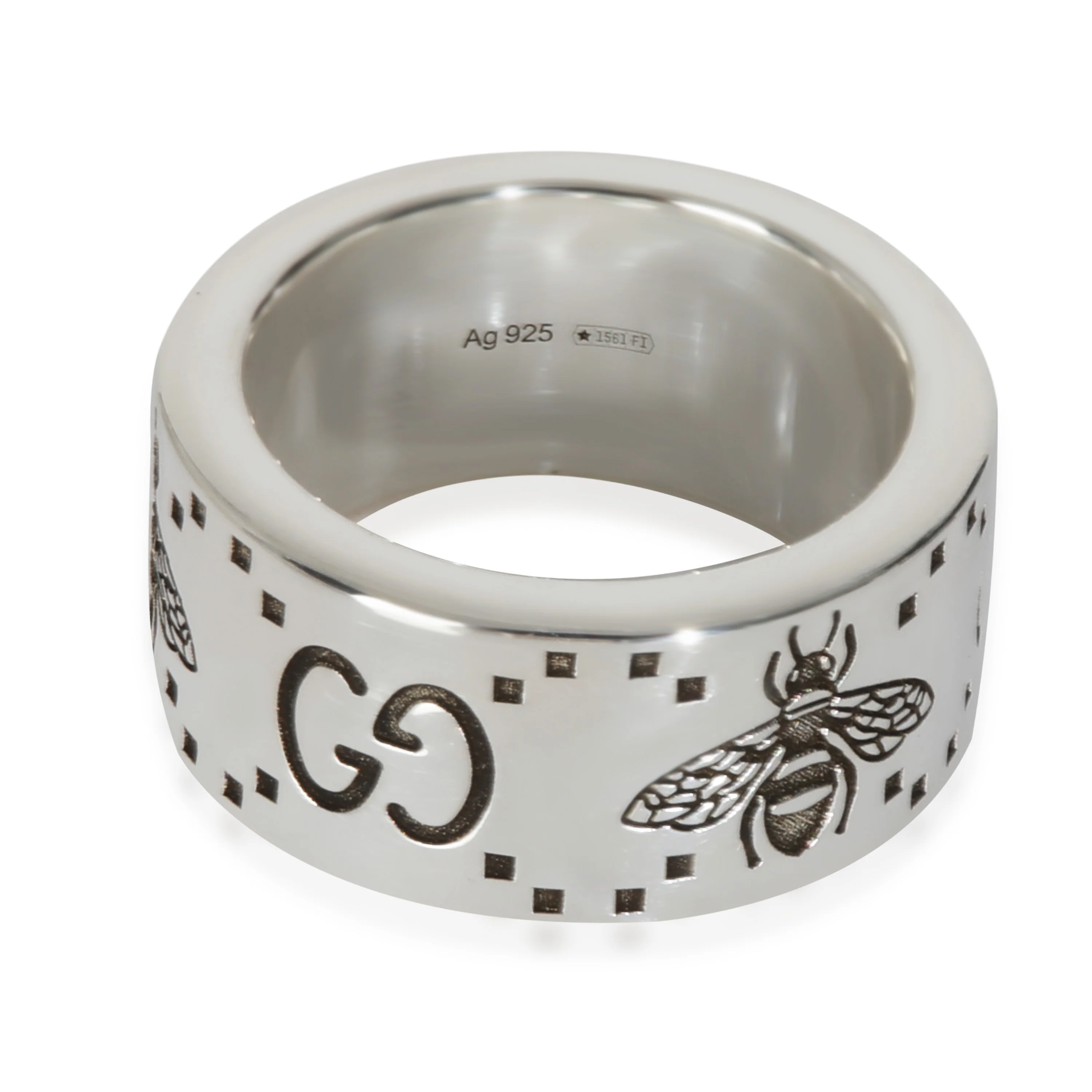 Sterling Silver  GG & Bee Ring - Image 3