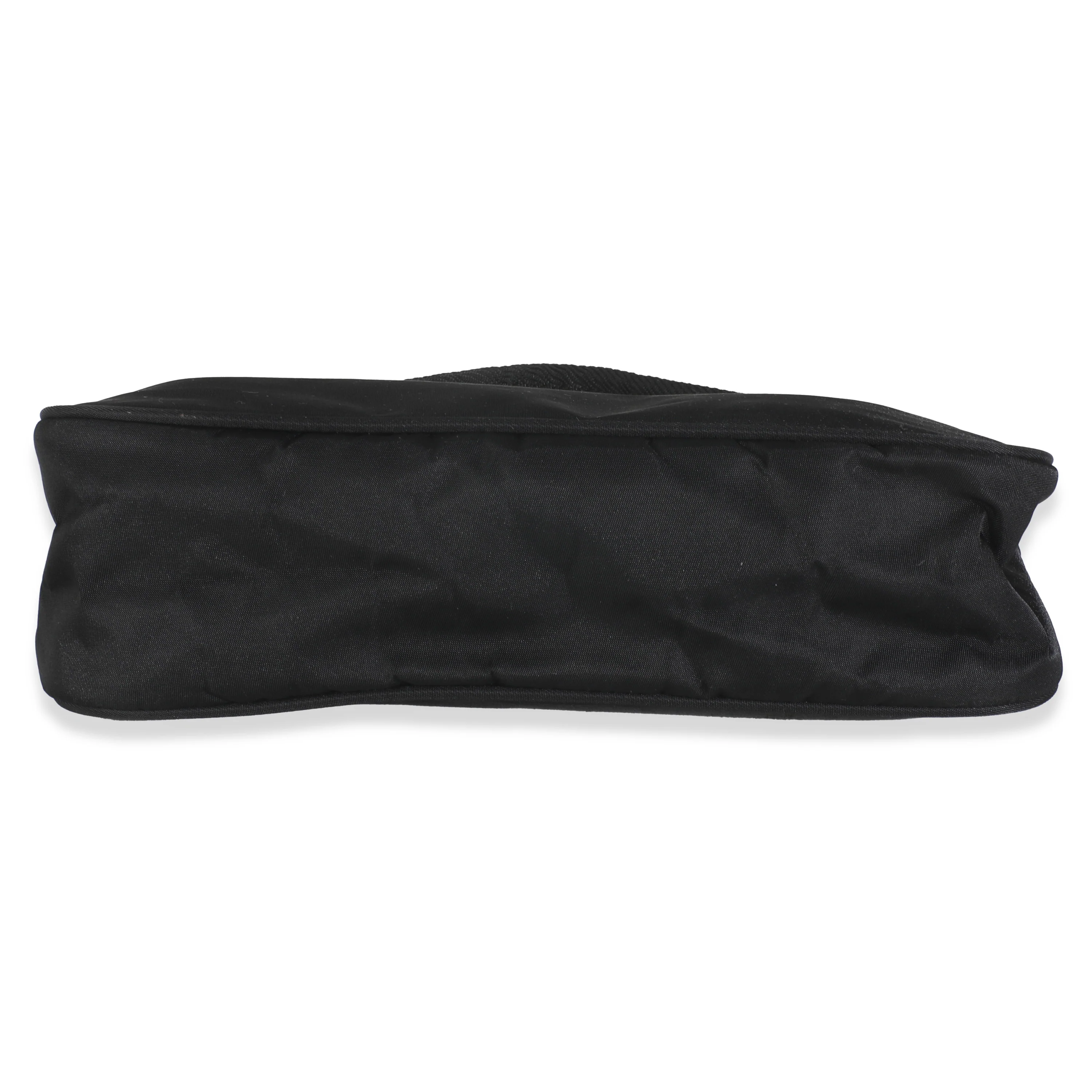 Sport Black Nylon Tessuto Mini Hobo - Image 5