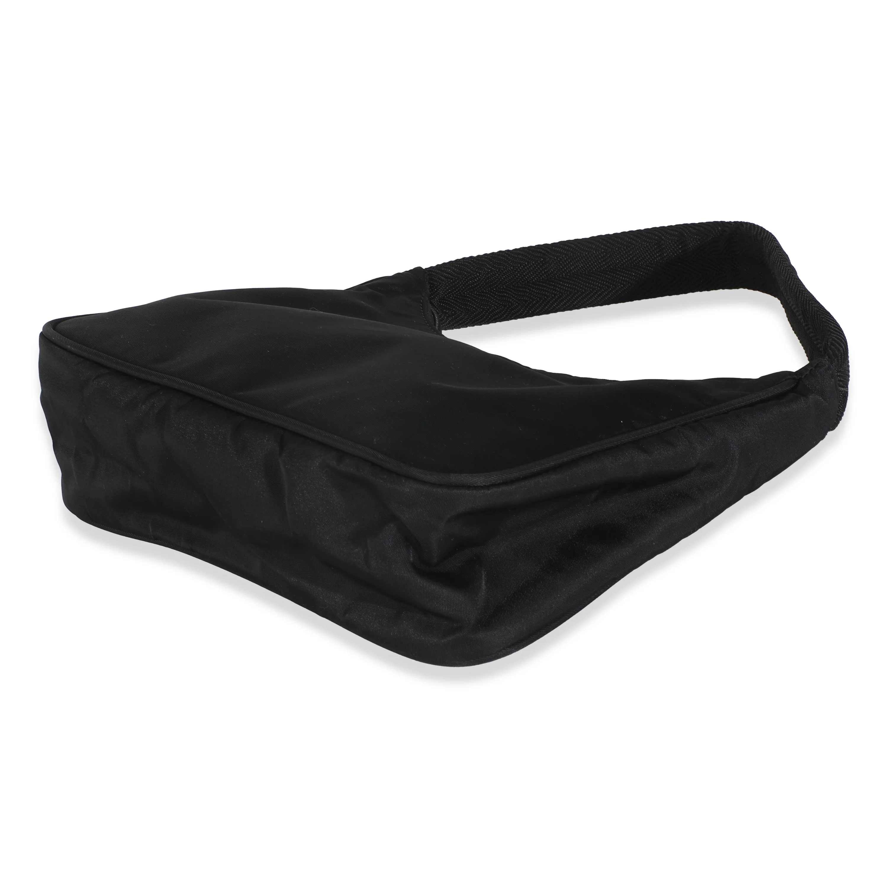 Sport Black Nylon Tessuto Mini Hobo - Image 7