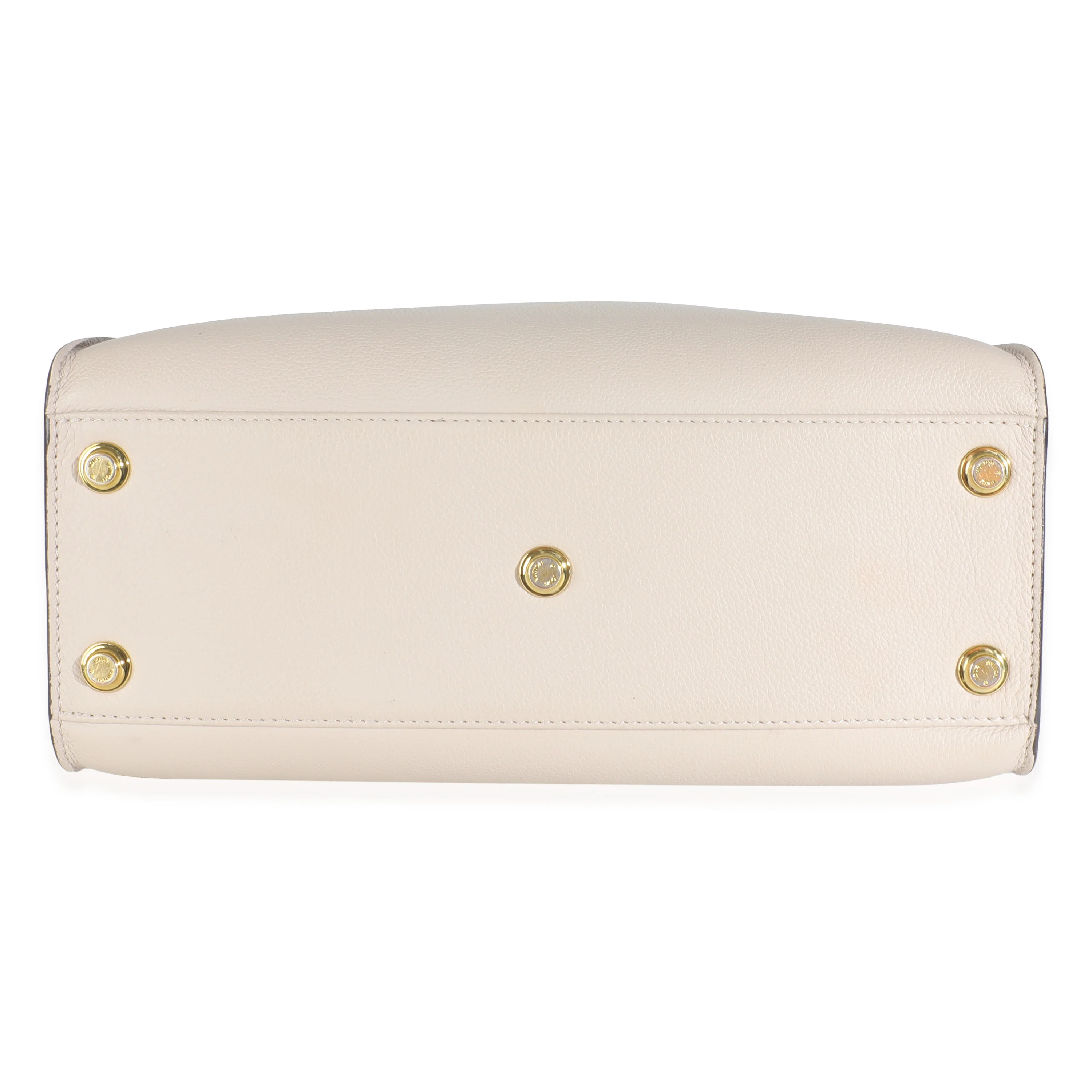 Greige Calfskin Monogram On My Side MM - Image 5