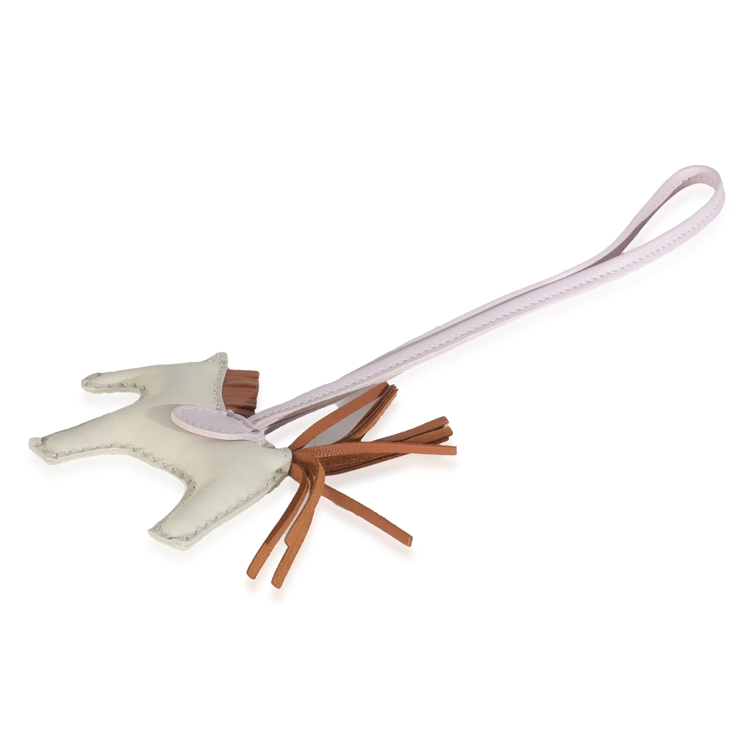 Craie Gold Mauve Pale Milo Lambskin Swift Grigri Rodeo Pegase Charm MM - Image 2