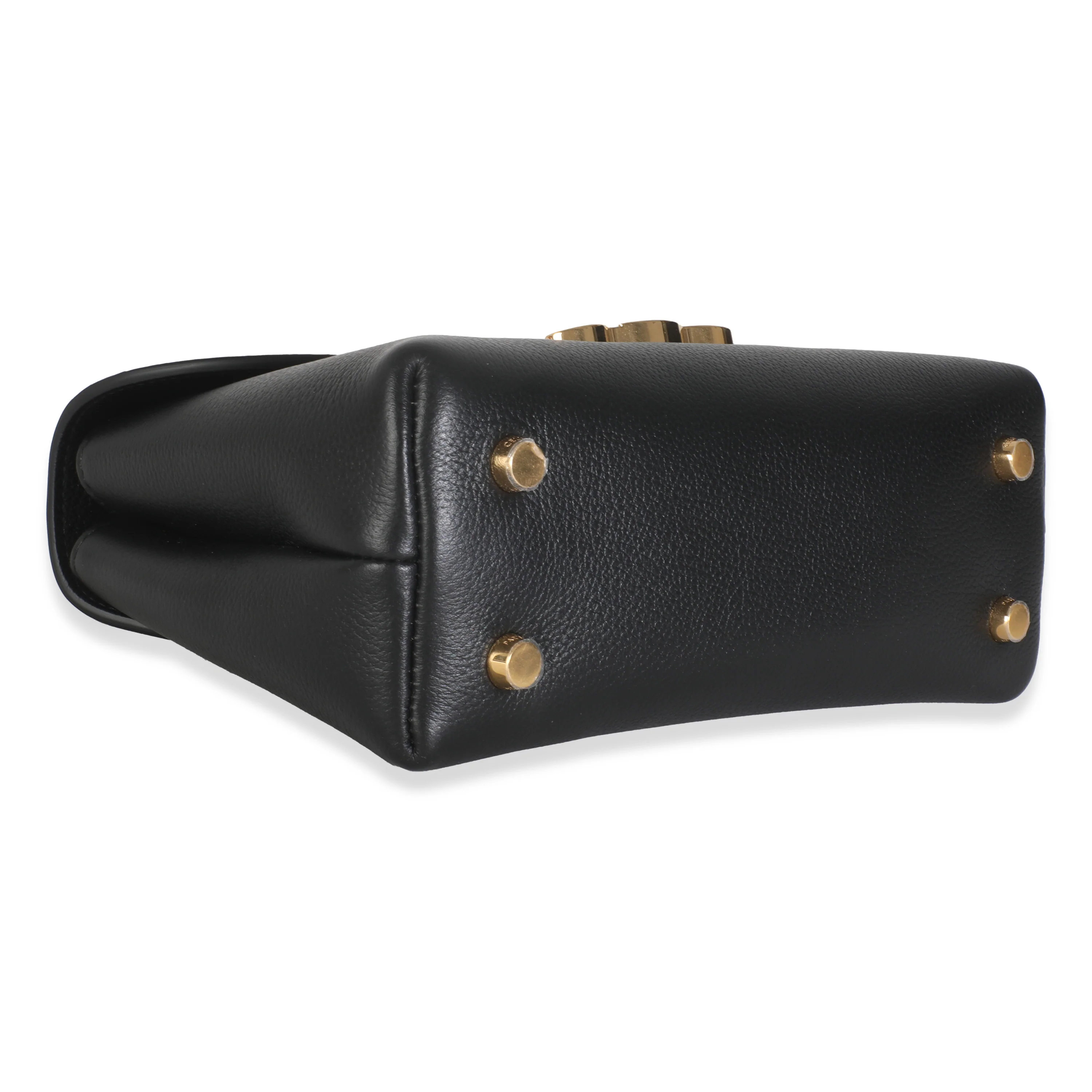 Black Supple Calfskin Teen Nino Top Handle Bag - Image 6
