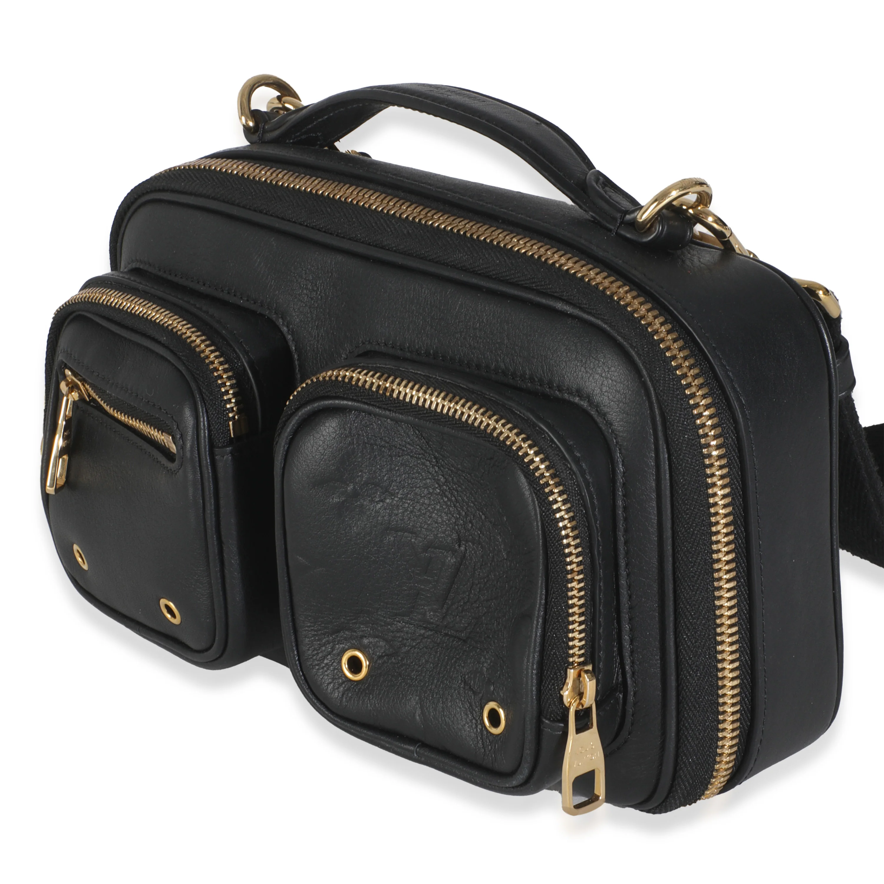 Black Monogram Embossed Calfskin Utility Crossbody - Image 2