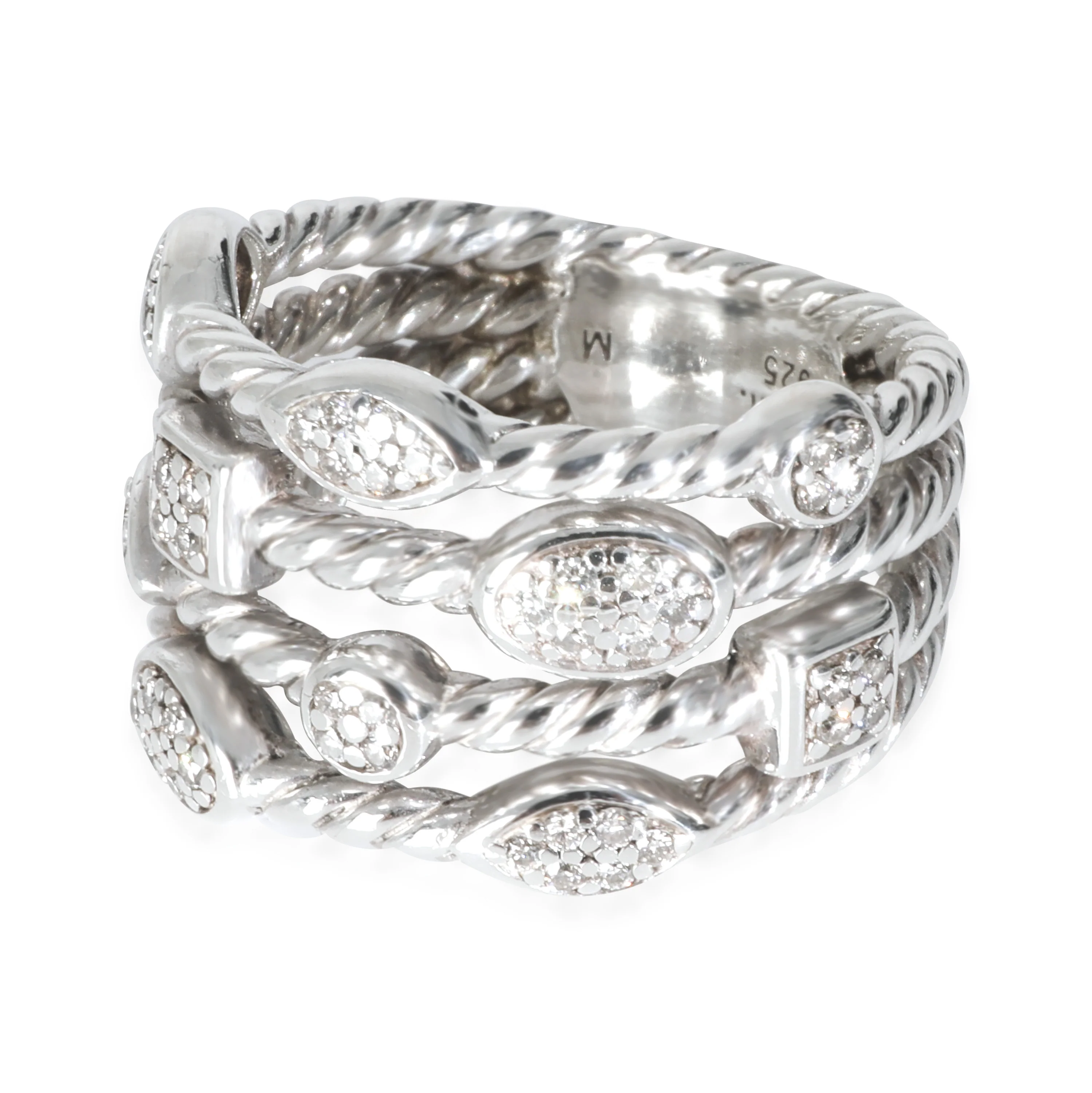 Sterling Silver Diamond Confetti Ring - Image 2