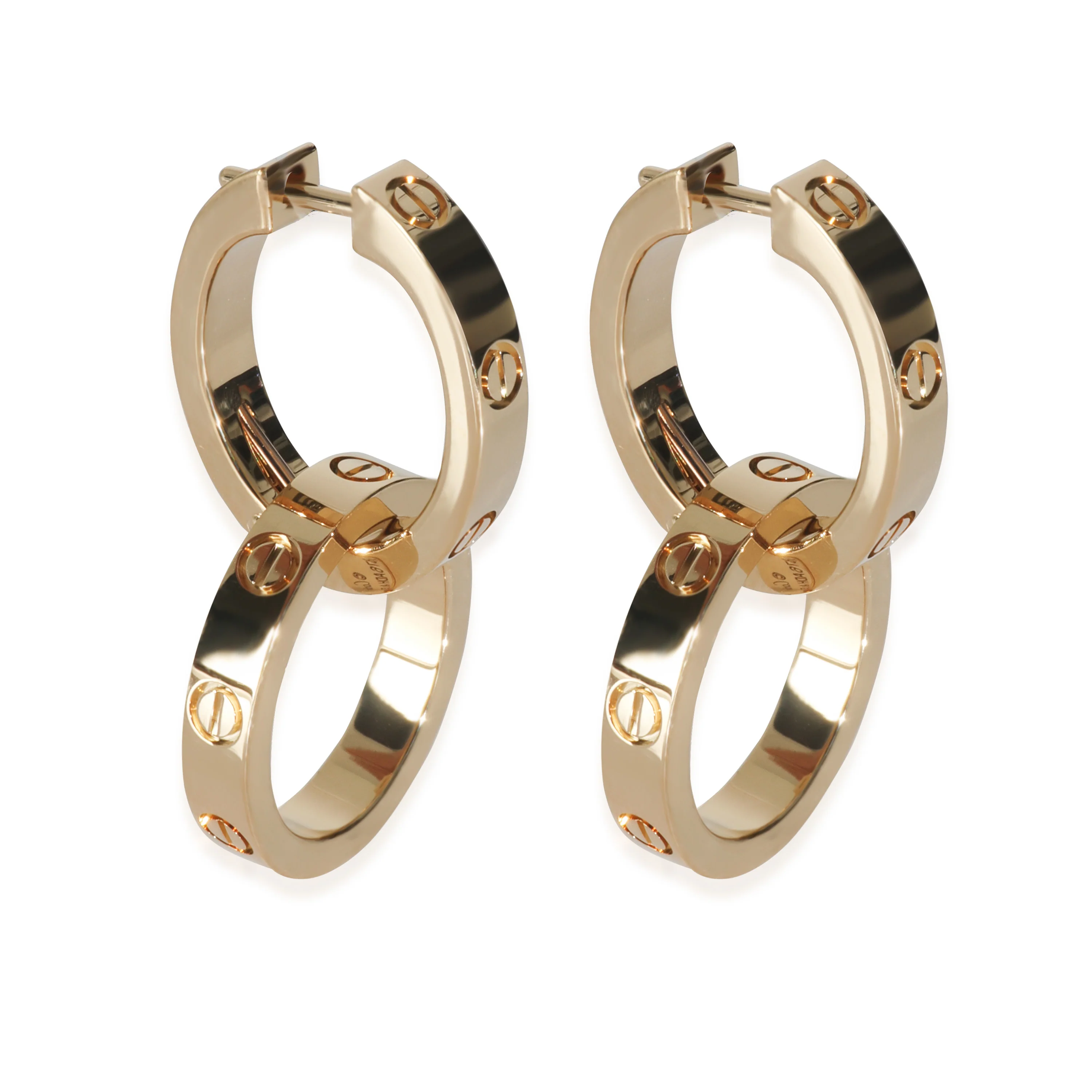 Yellow Gold  Multiwear Love Earrings - Image 2