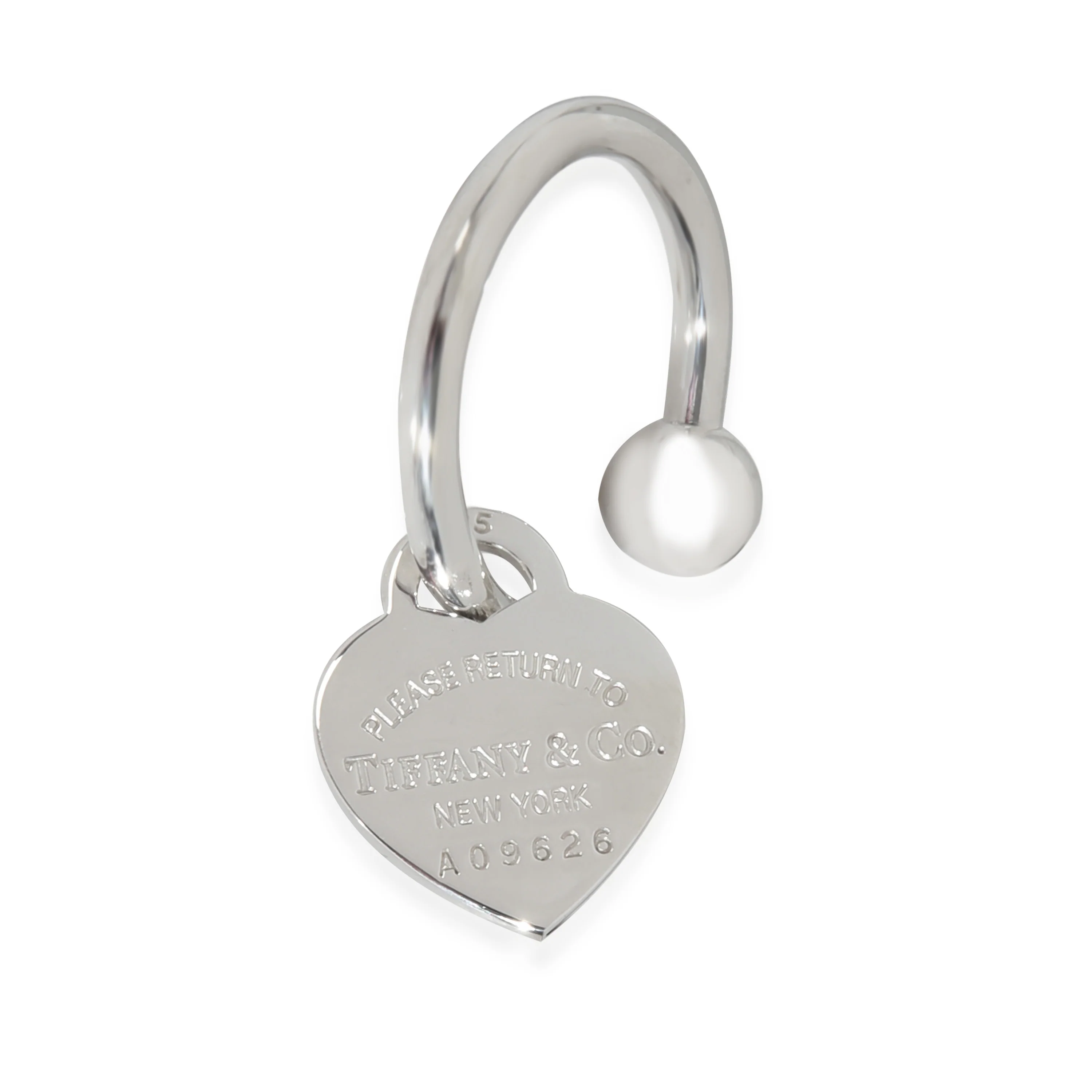 Sterling Silver  Return To Tiffany Key Ring - Image 2