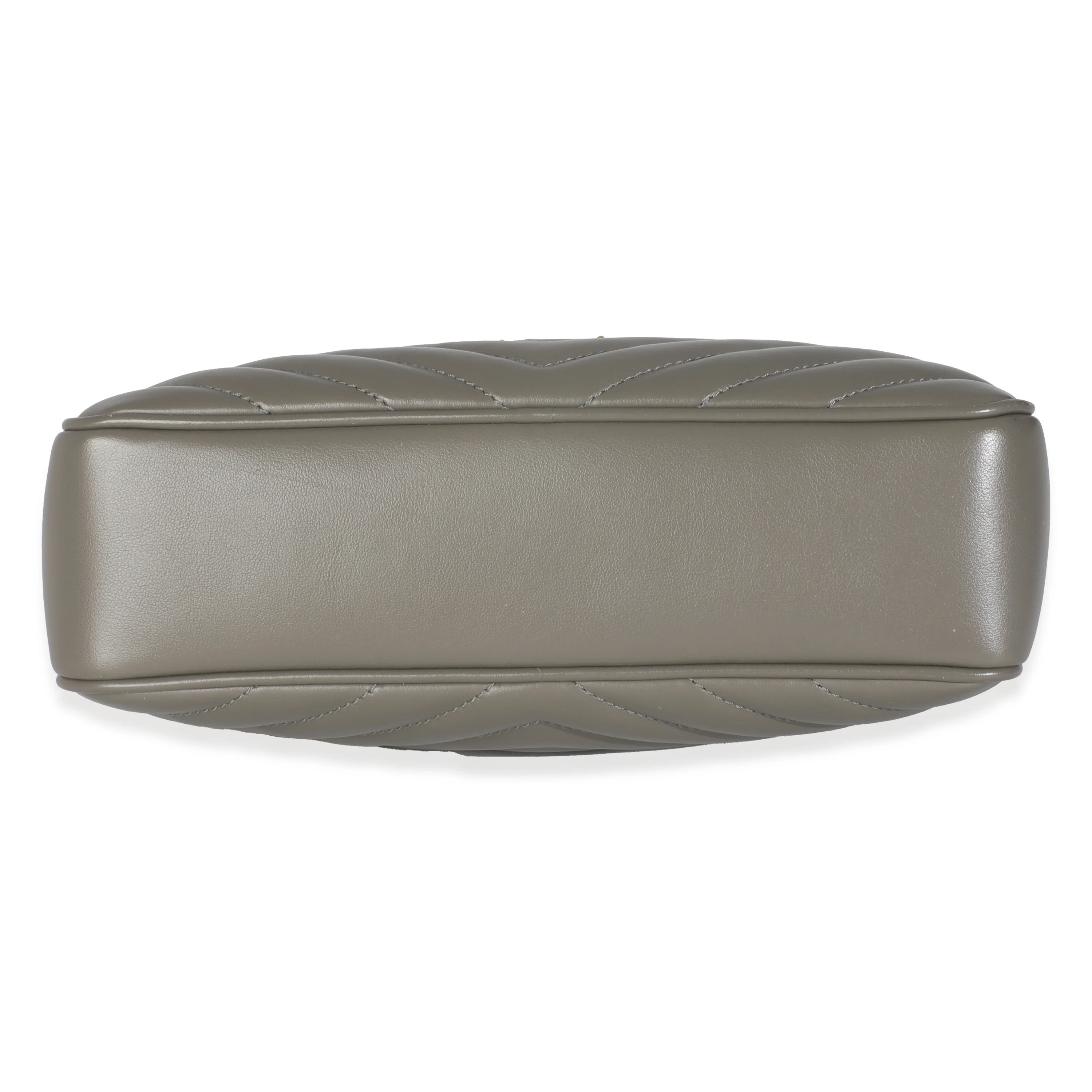 Grey Kaki Calfskin Matelasse Monogram Lou Camera Bag - Image 5