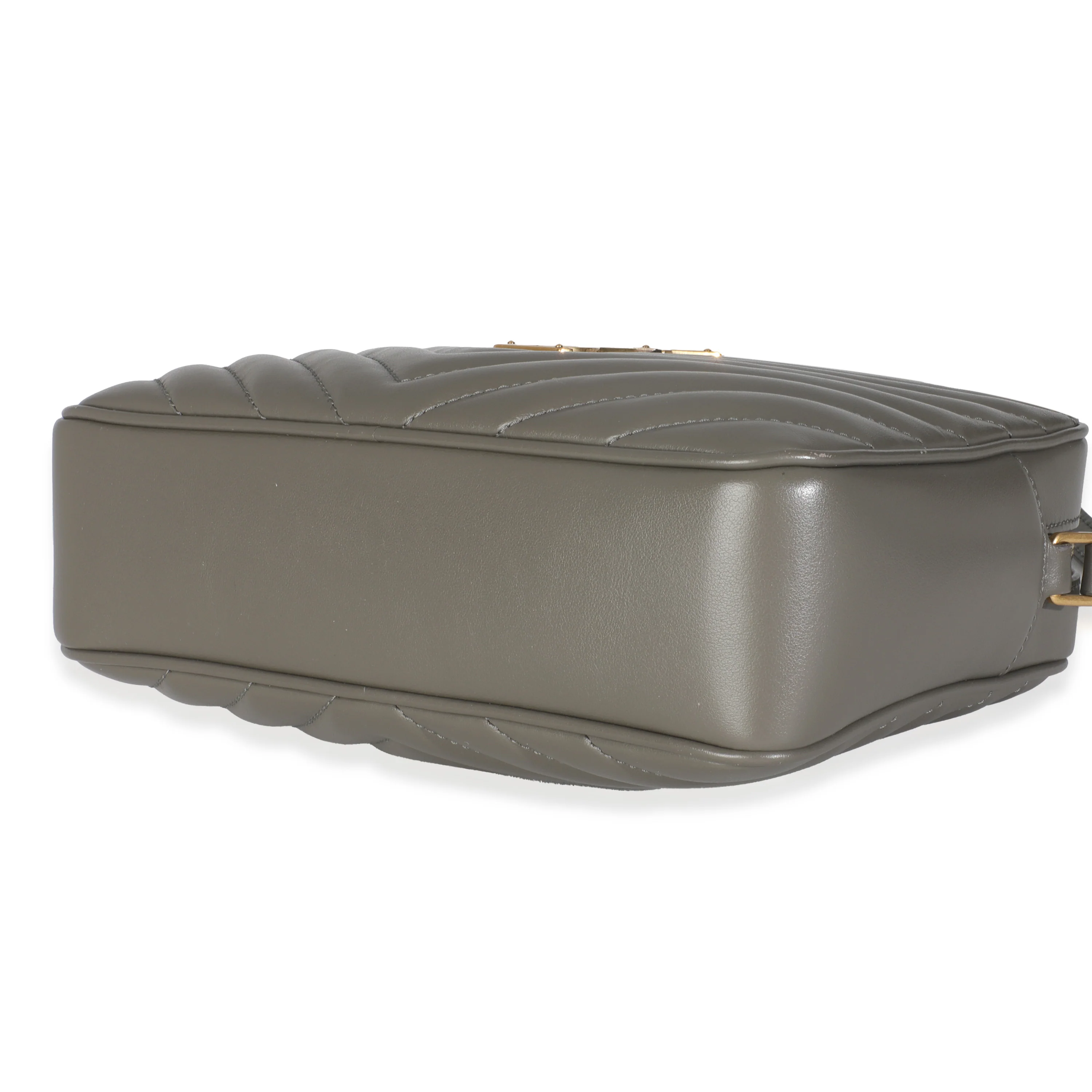 Grey Kaki Calfskin Matelasse Monogram Lou Camera Bag - Image 7