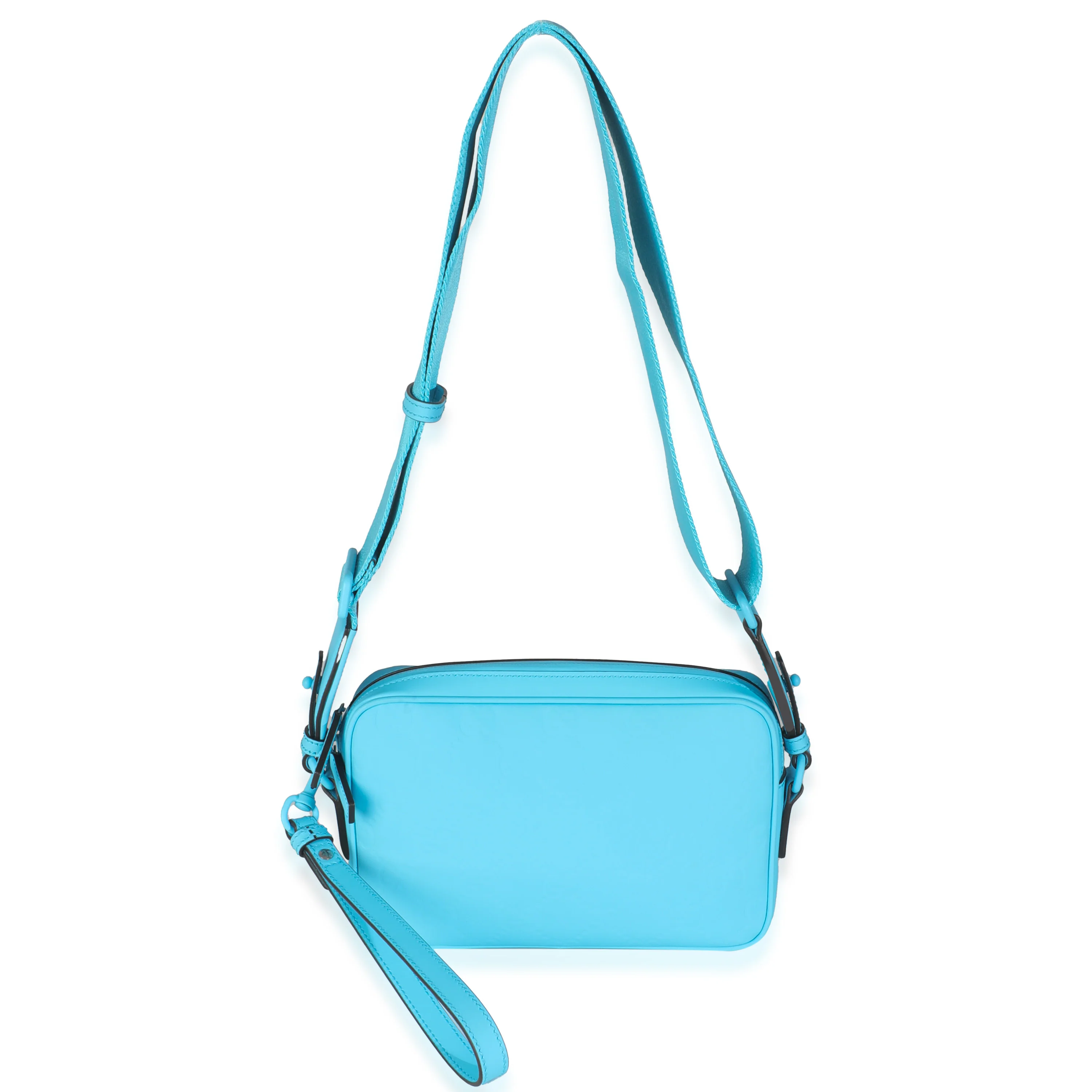 Bright Blue Rubber Effect Monogram GG Crossbody Bag - Image 6