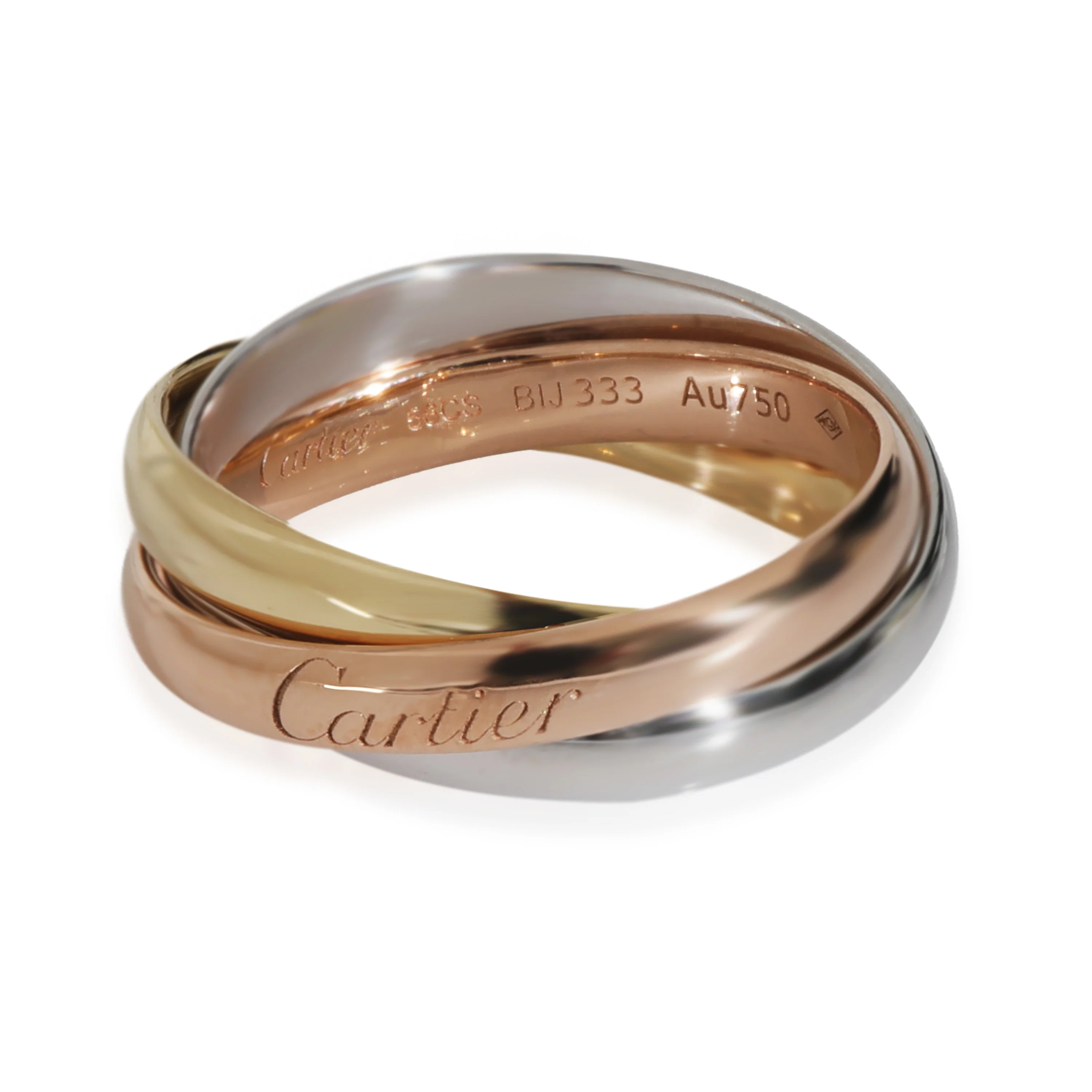 3-Tone Gold Trinity Ring