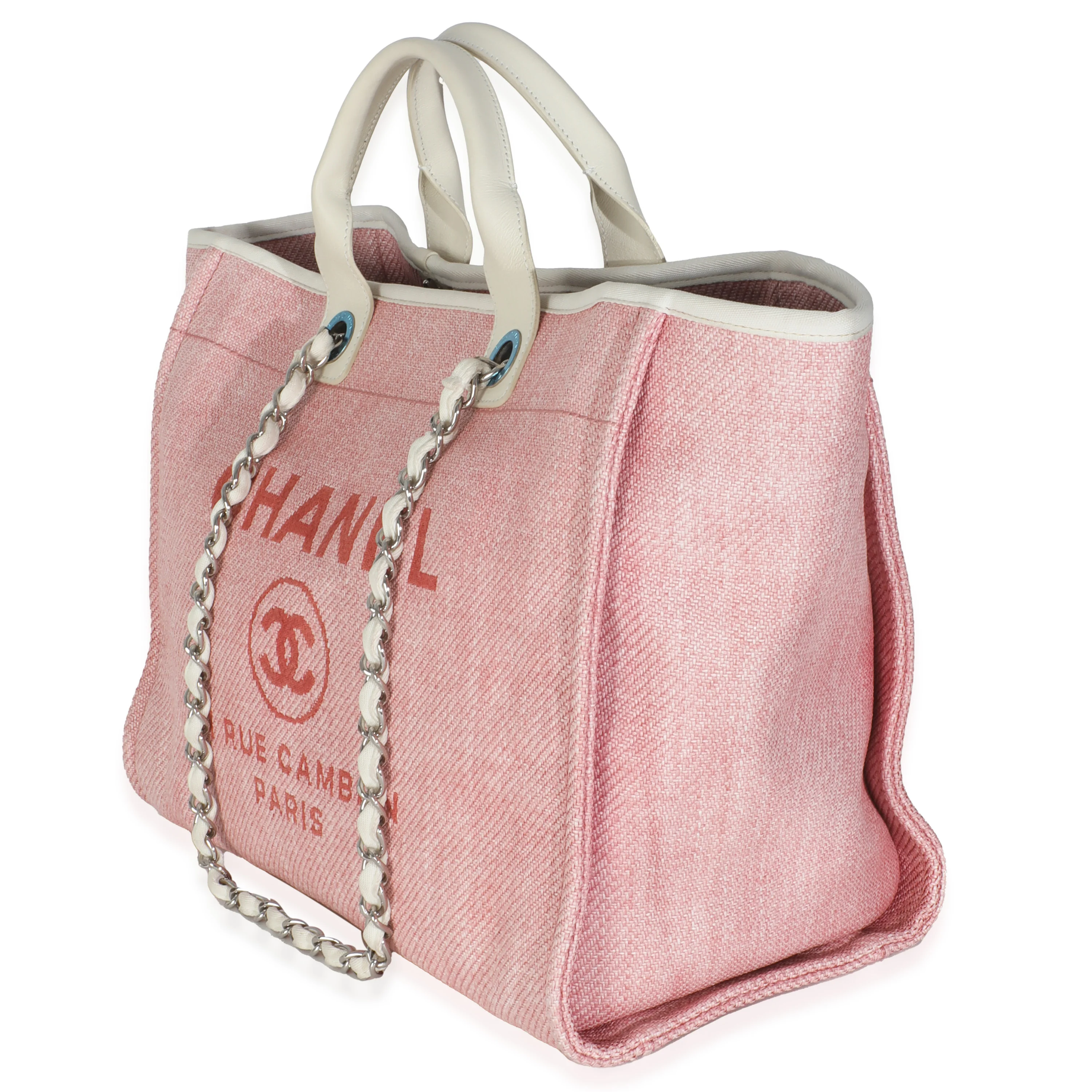 Pink Mixed Fibers Medium Deauville Tote - Image 2