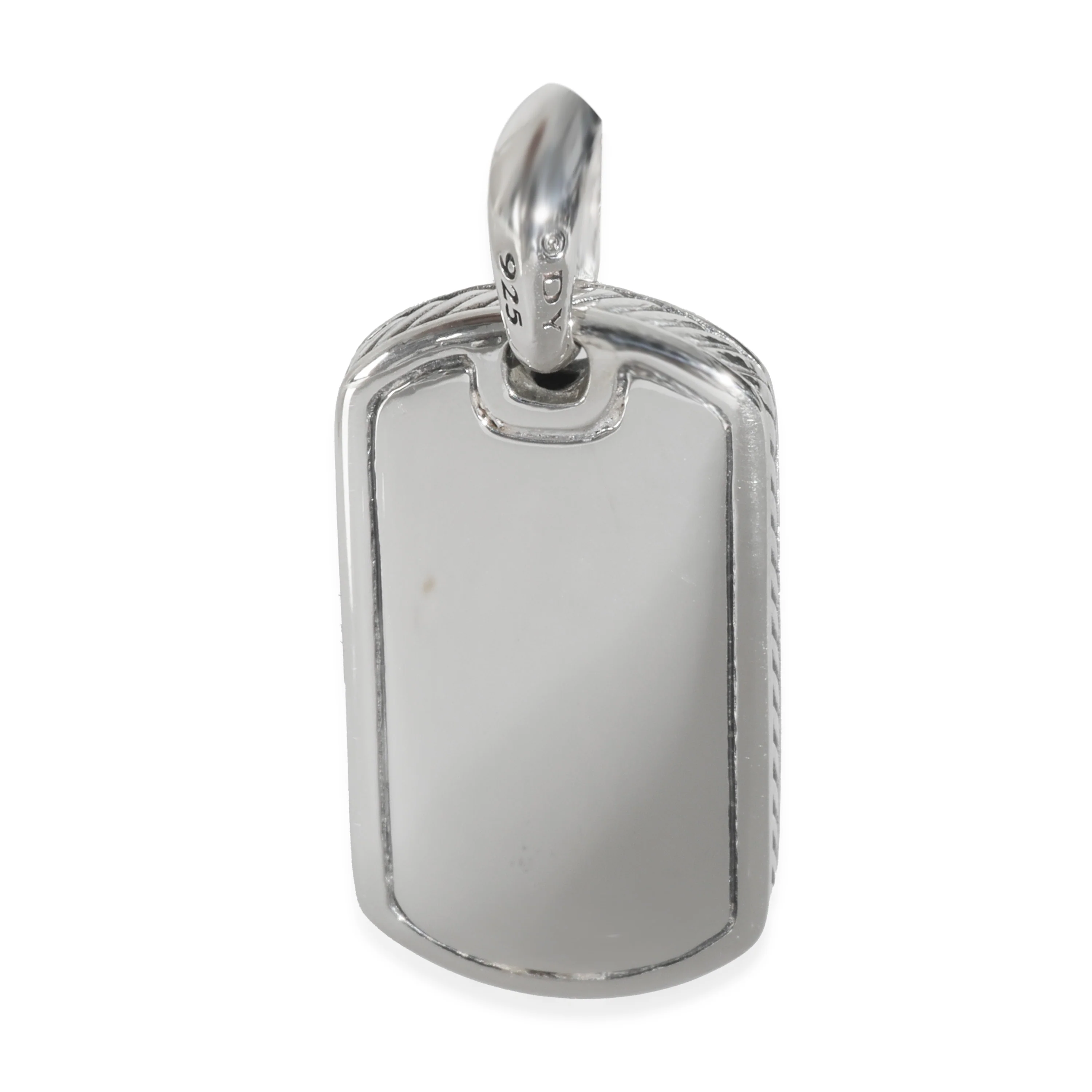 Sterling Silver  Dog Tag Pendant
