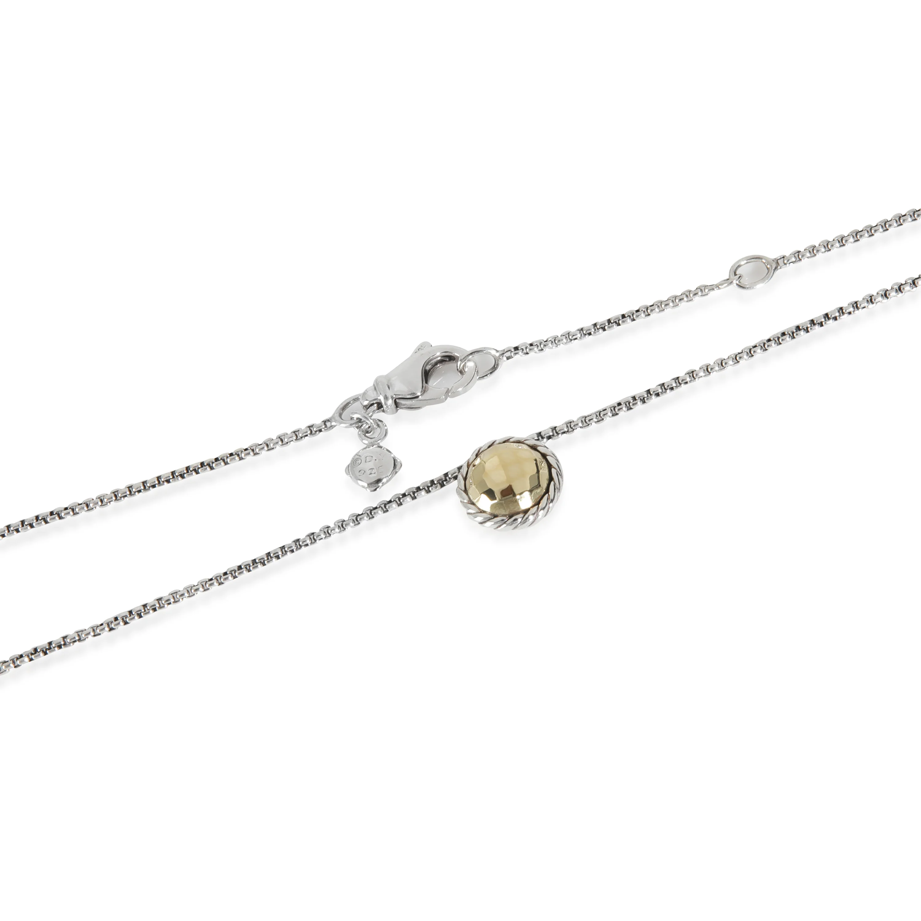 Yellow Gold & Sterling Silver  Chatelaine Pendant - Image 3