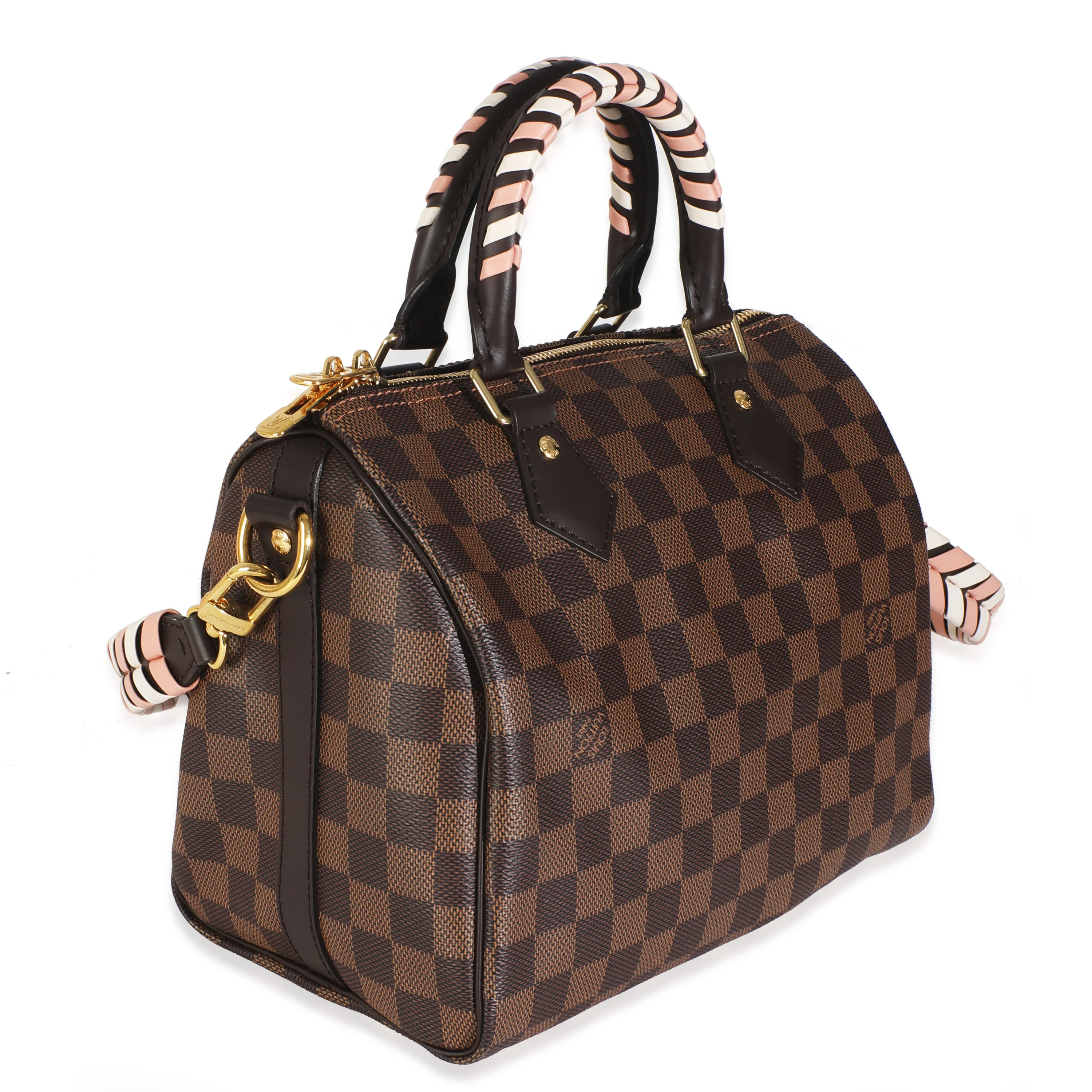 Damier Ebene Canvas Braided Speedy Bandouliere 25 - Image 3