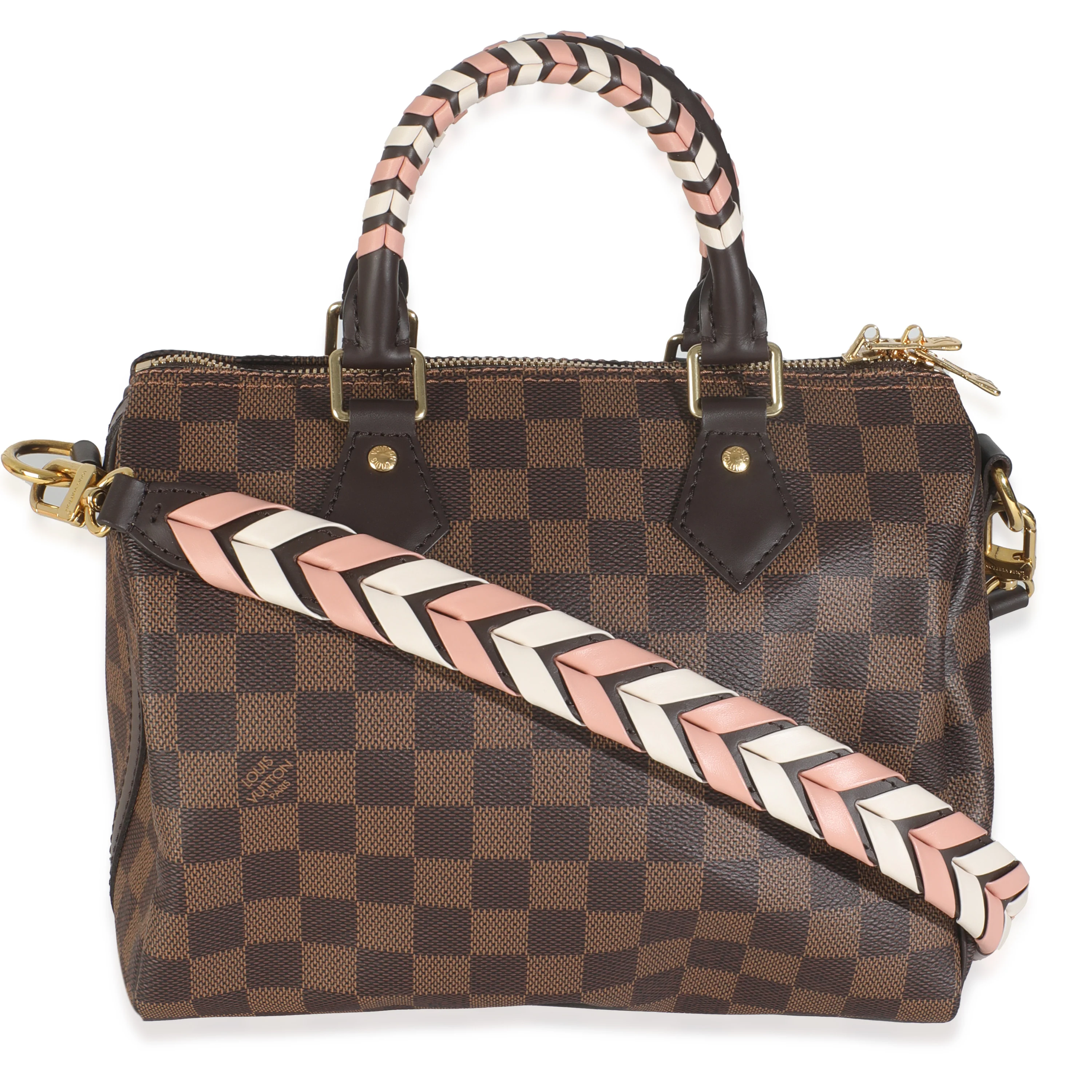 Damier Ebene Canvas Braided Speedy Bandouliere 25 - Image 4