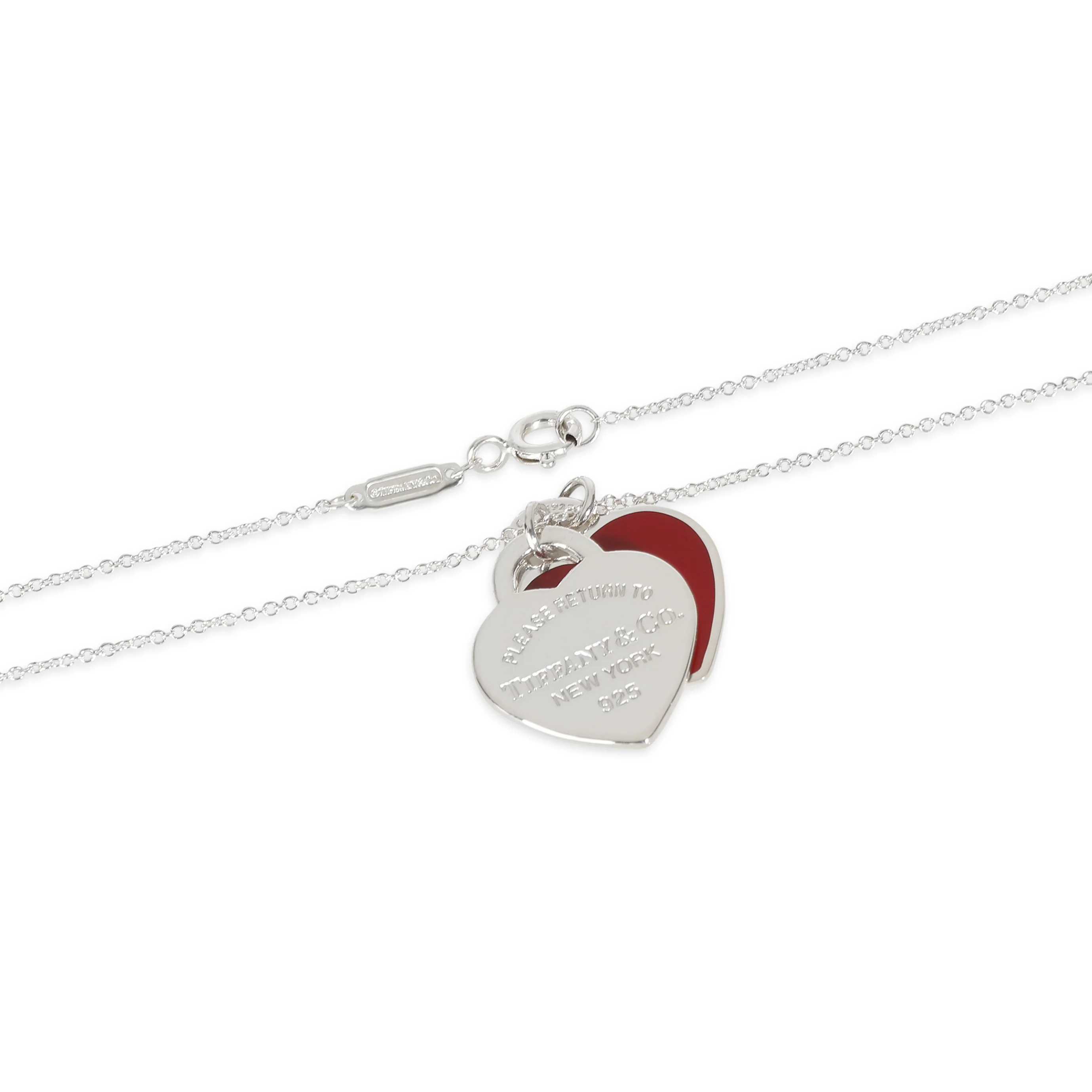 Sterling Silver  Return To Tiffany Double Heart Pendant - Image 3