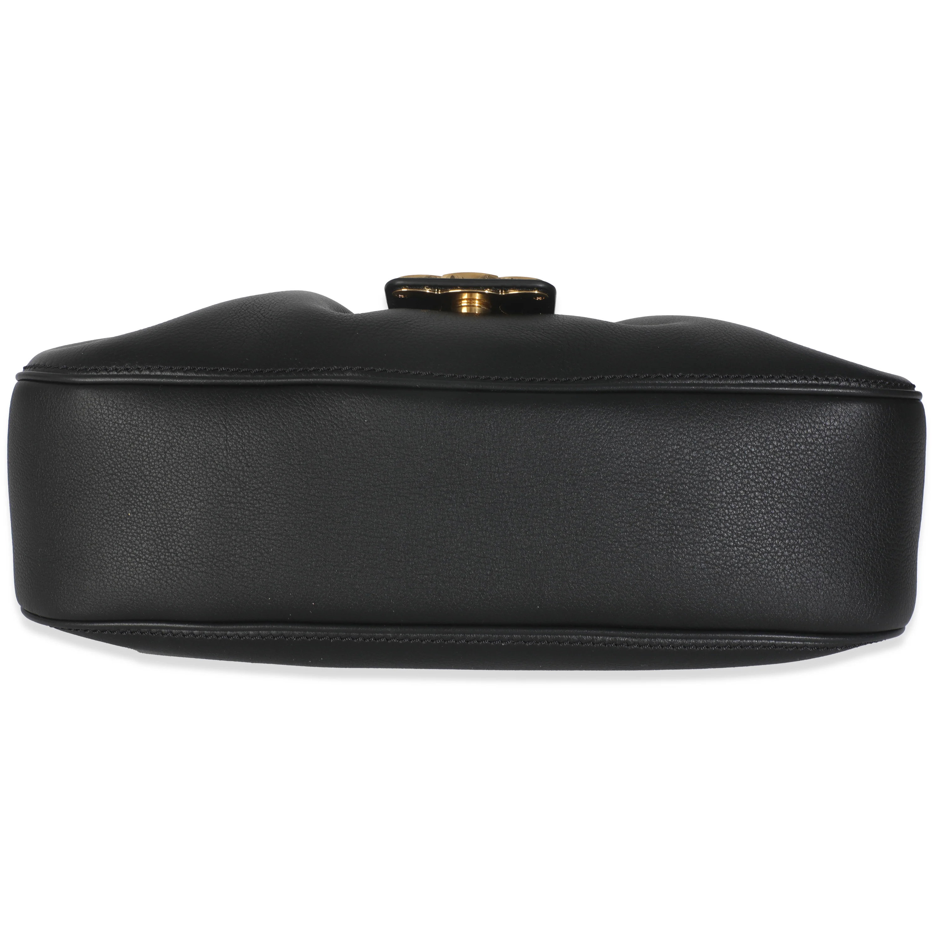Black Supple Calfskin Medium Polly Bag - Image 6