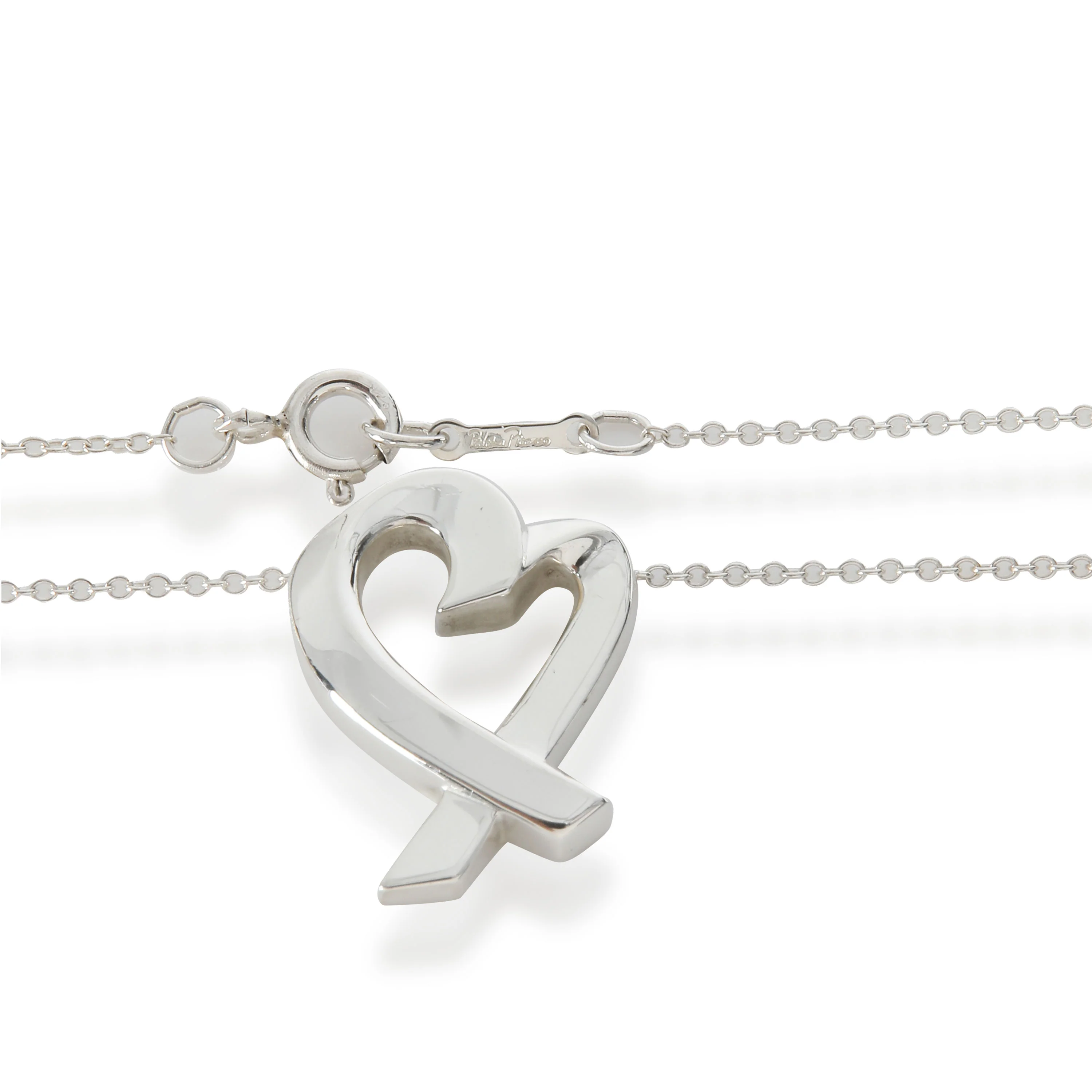 Sterling Silver Small Paloma Picasso Loving Heart Pendant - Image 3