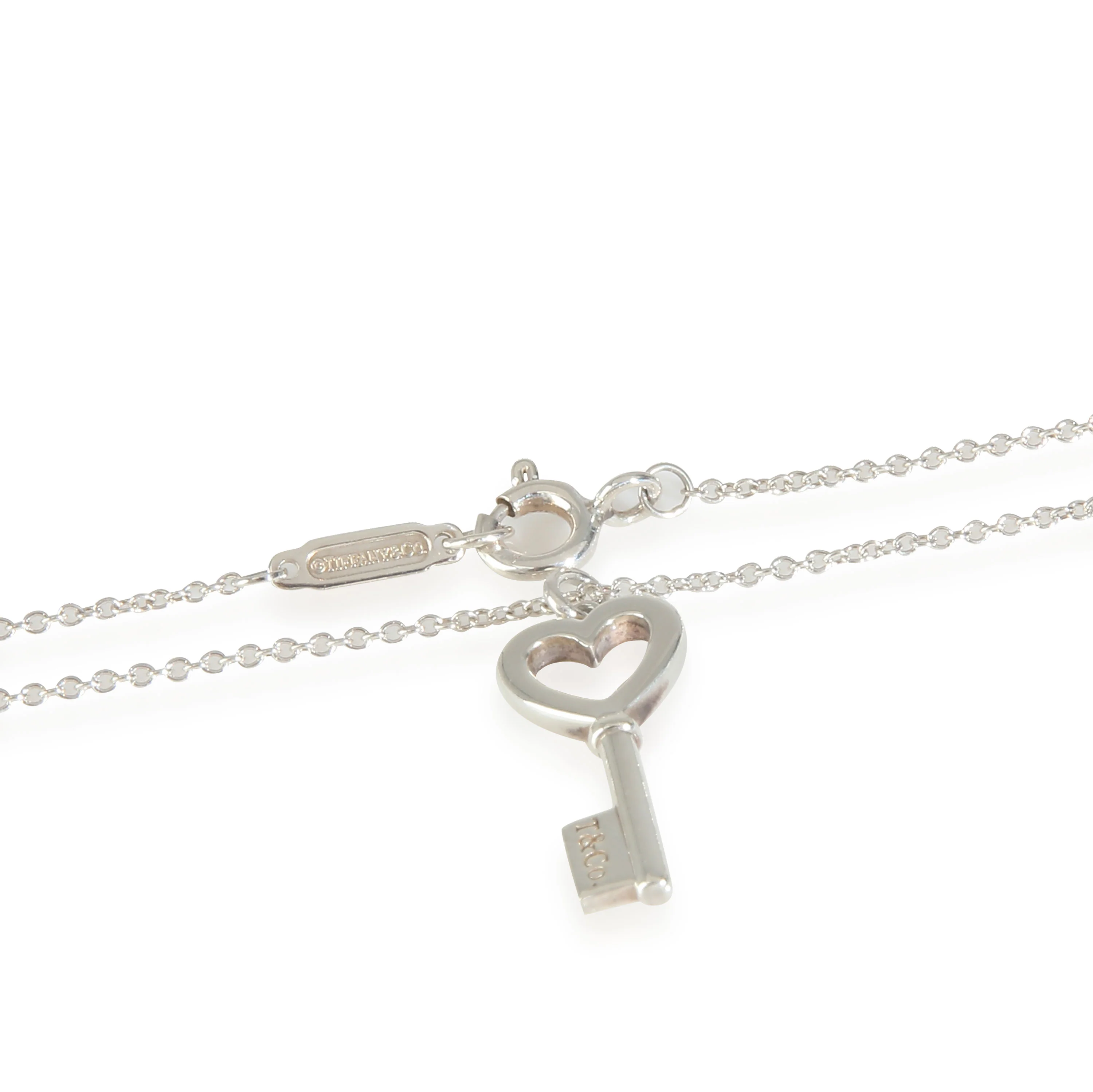 Sterling Silver  Heart Key Pendant - Image 3