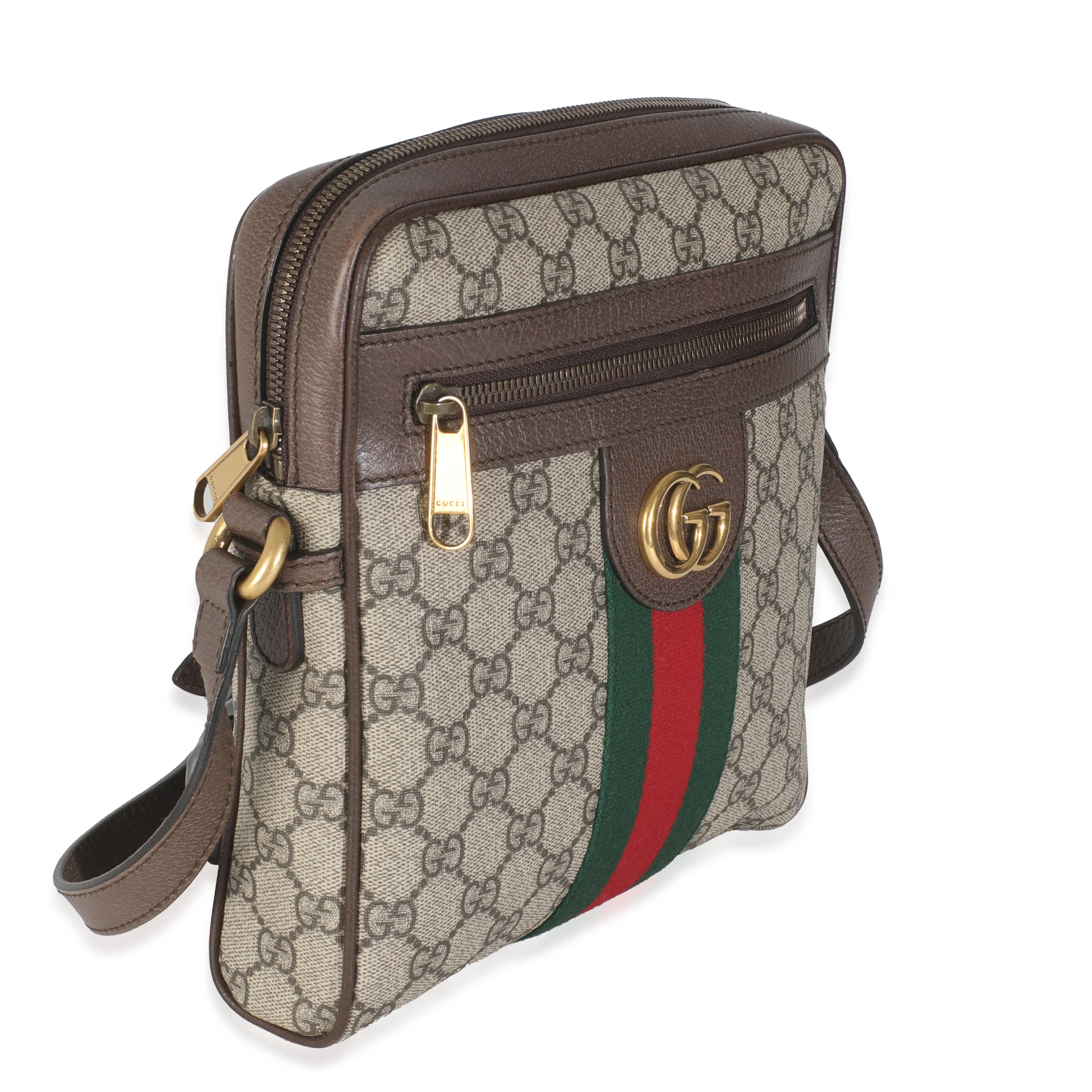 Beige GG Supreme Ophidia Small Messenger Bag - Image 3
