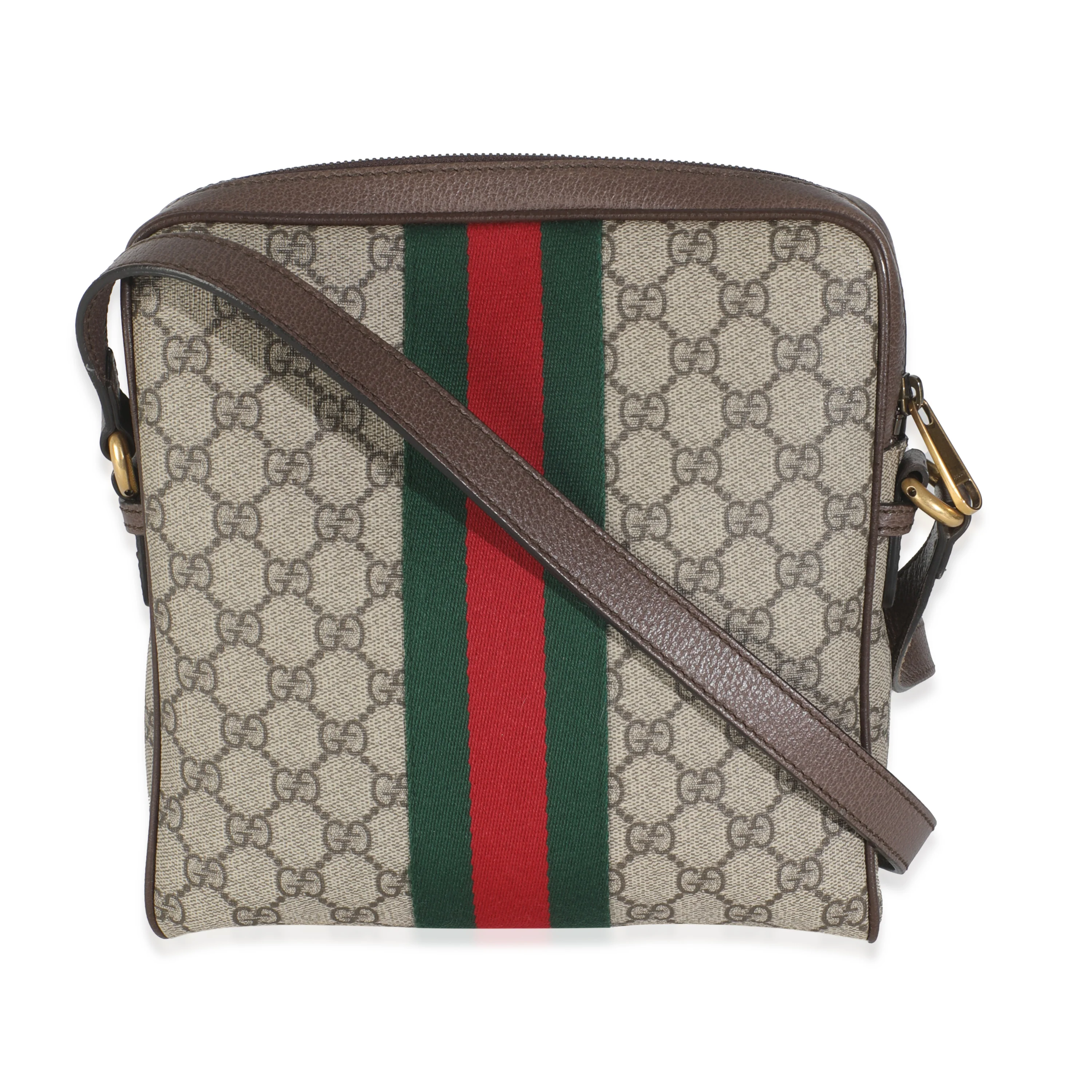 Beige GG Supreme Ophidia Small Messenger Bag - Image 4