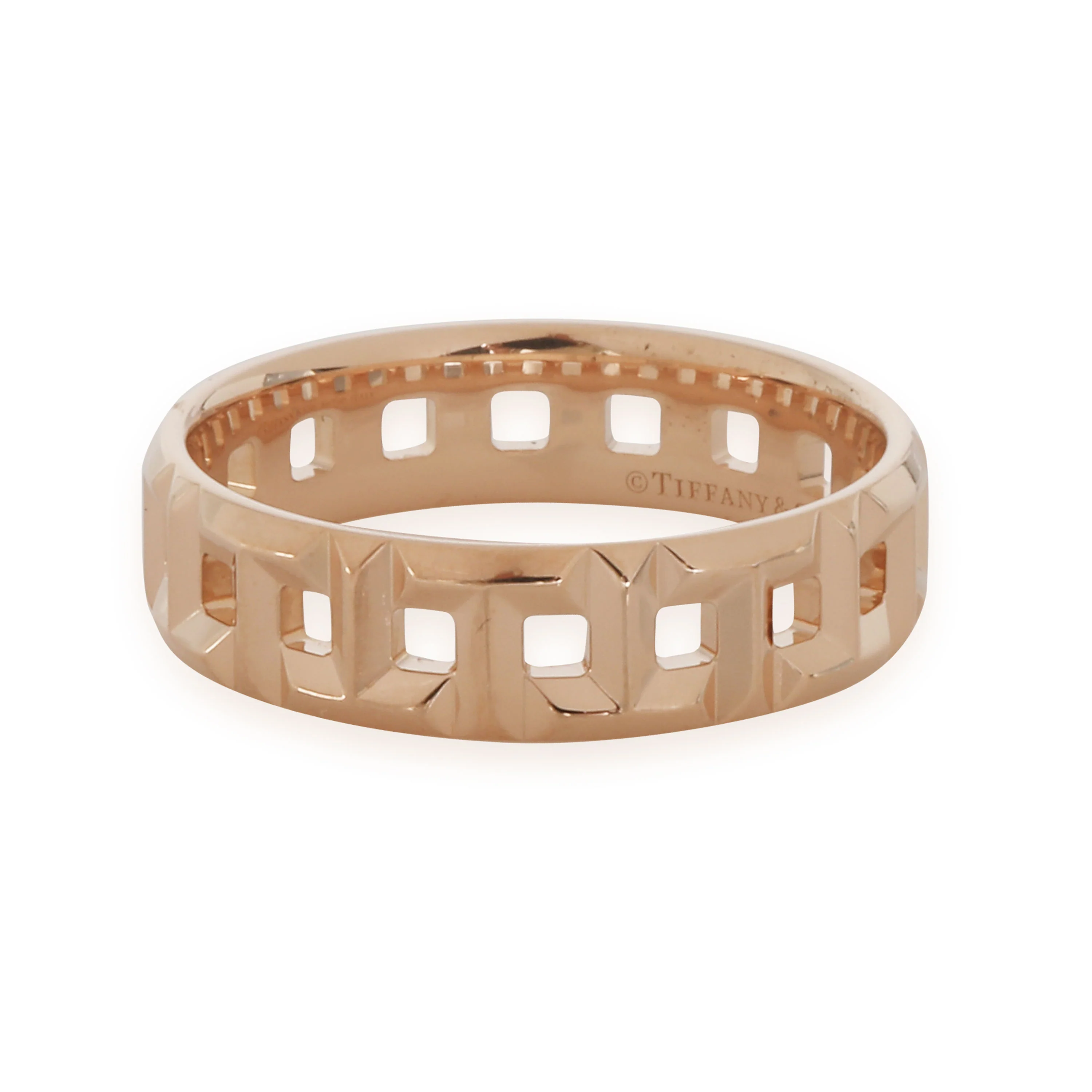 Rose Gold  Tiffany T True Wide Ring - Image 2