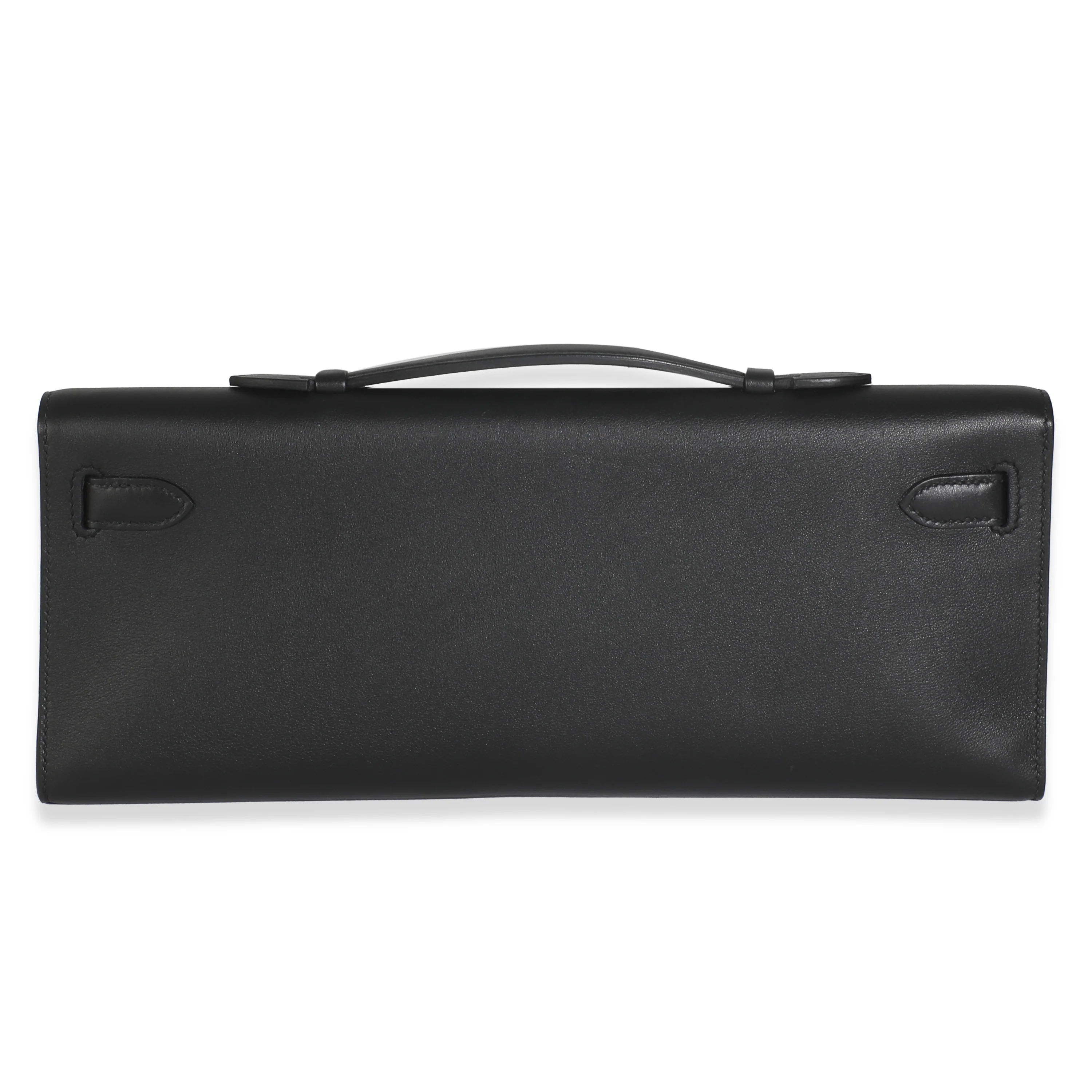 Black Swift Kelly Cut Clutch GHW - Image 4