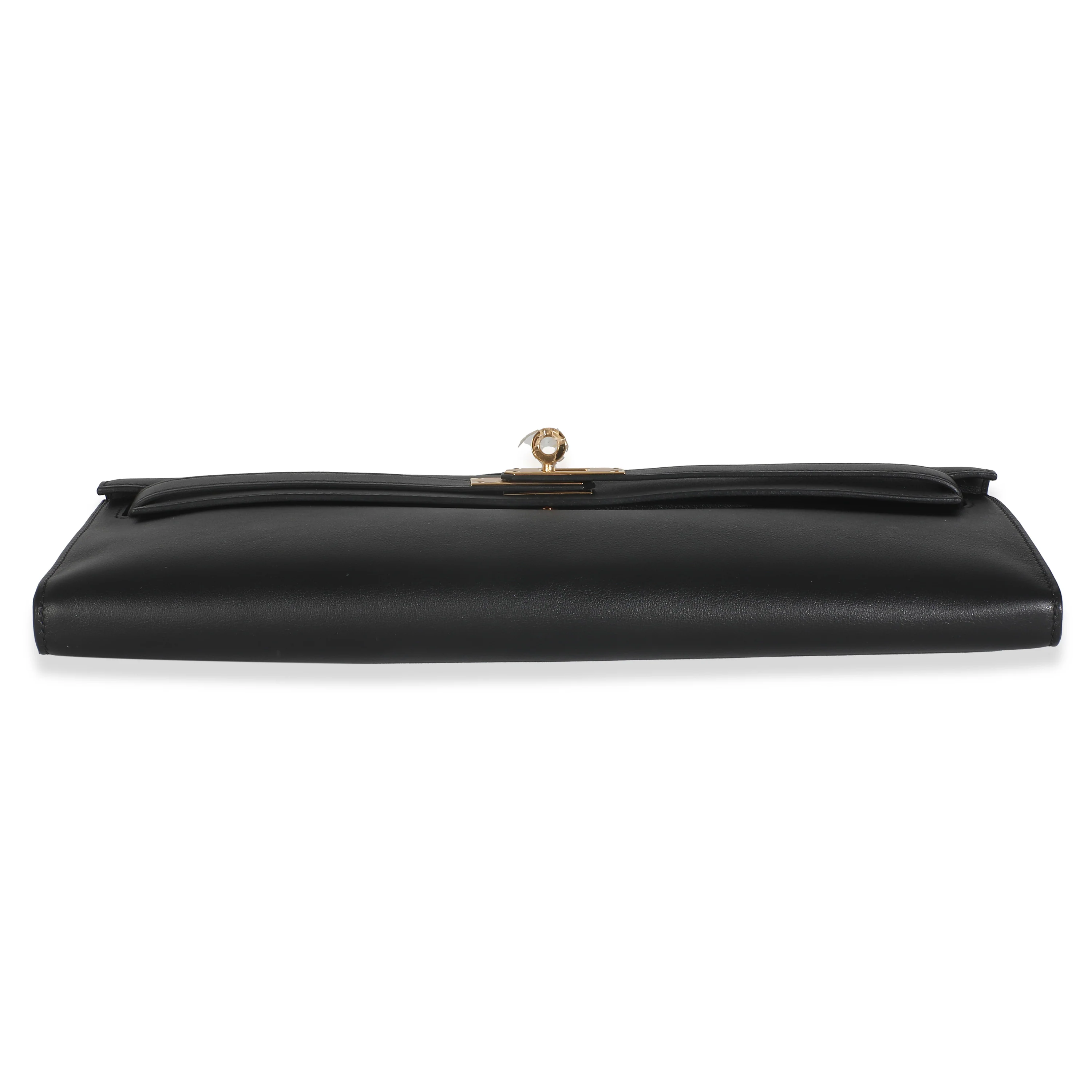 Black Swift Kelly Cut Clutch GHW - Image 5
