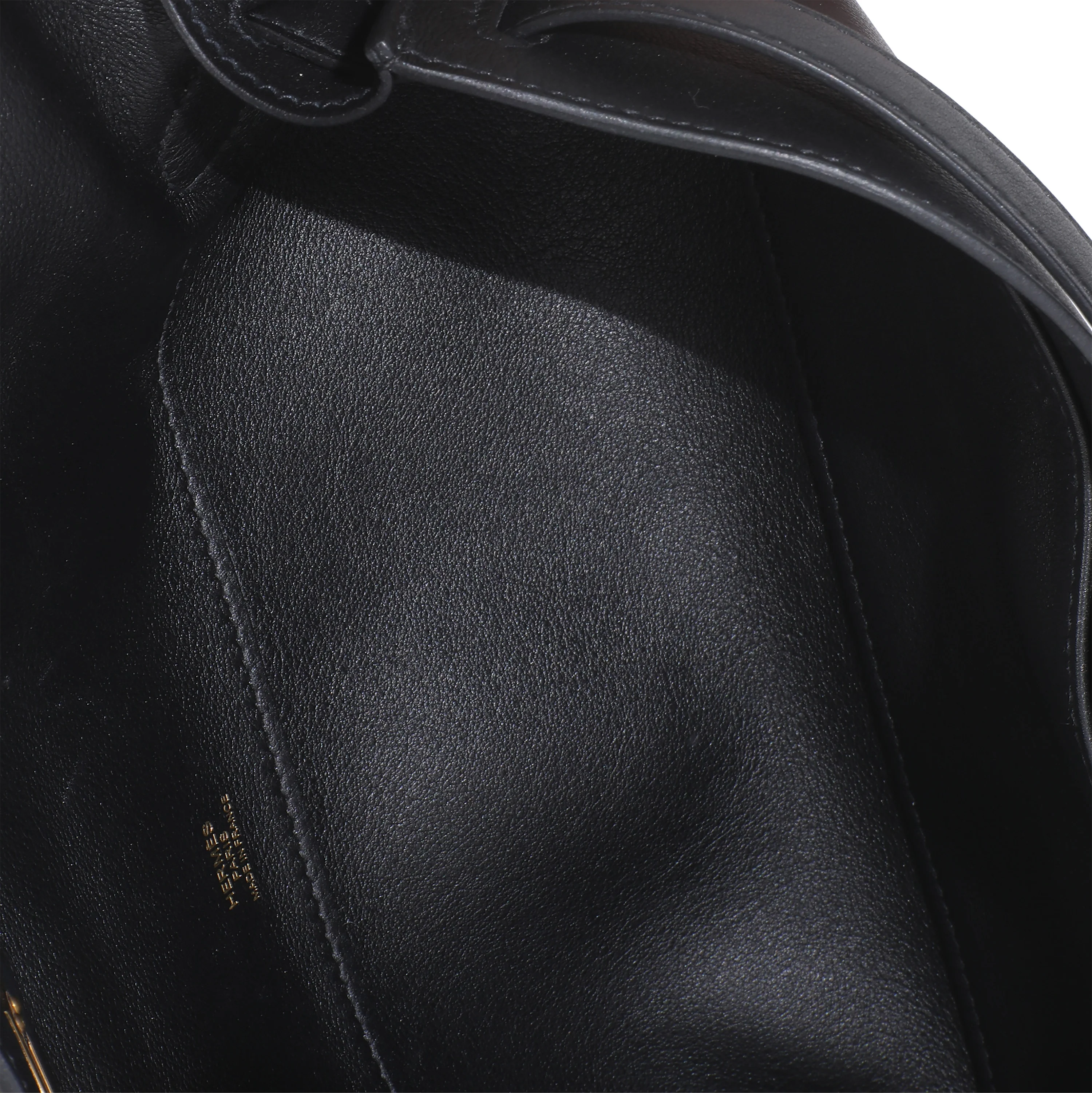 Black Swift Kelly Cut Clutch GHW - Image 8