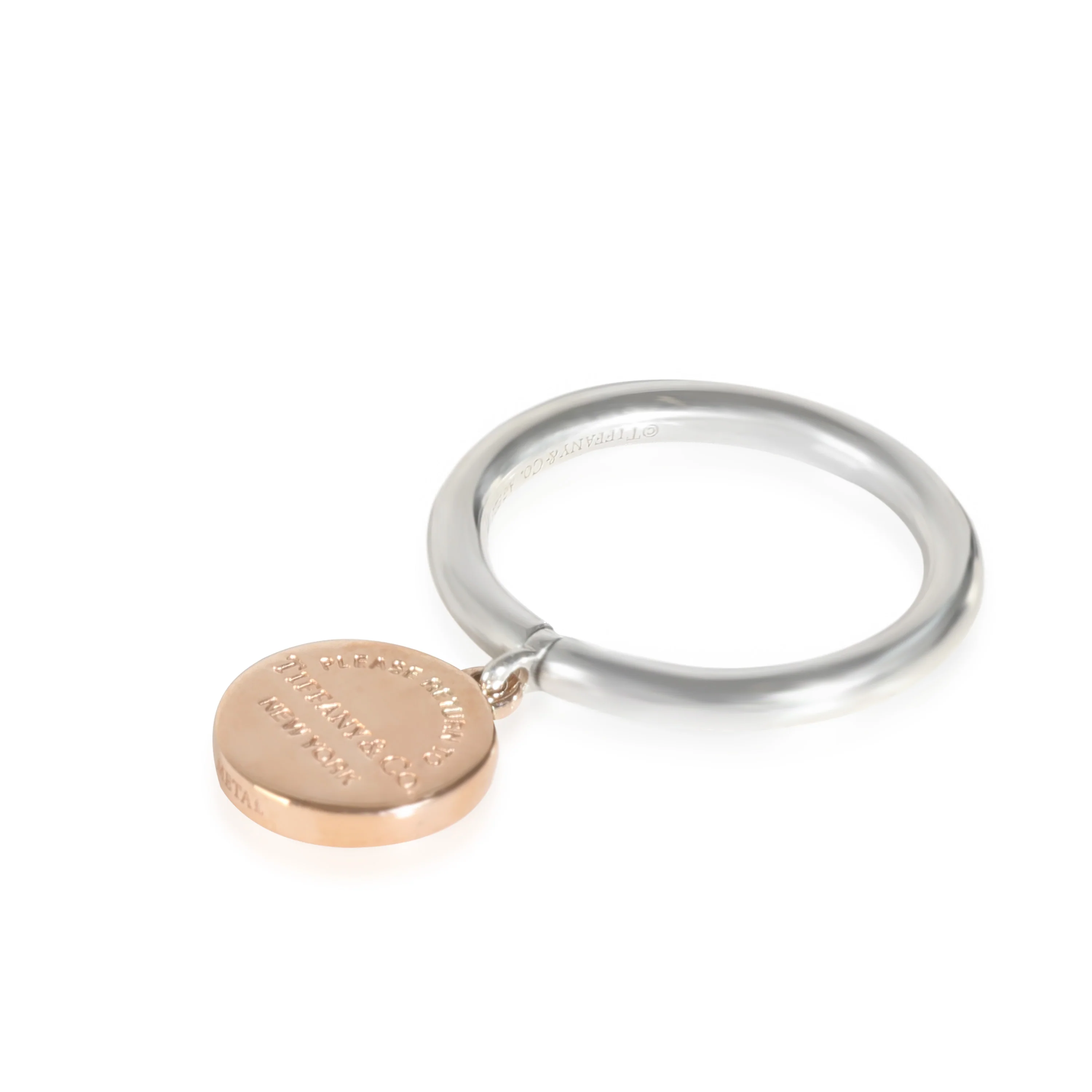 Sterling Silver & Rubedo Return To Tiffany Charm Ring - Image 2