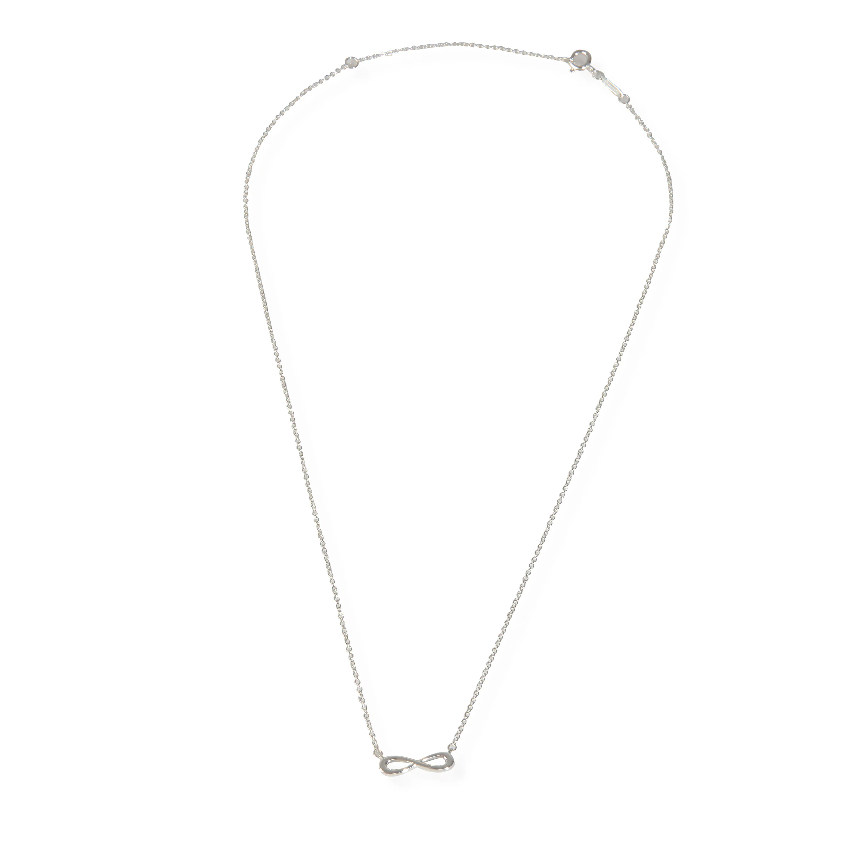 Sterling Silver  Infinity Necklace - Image 2