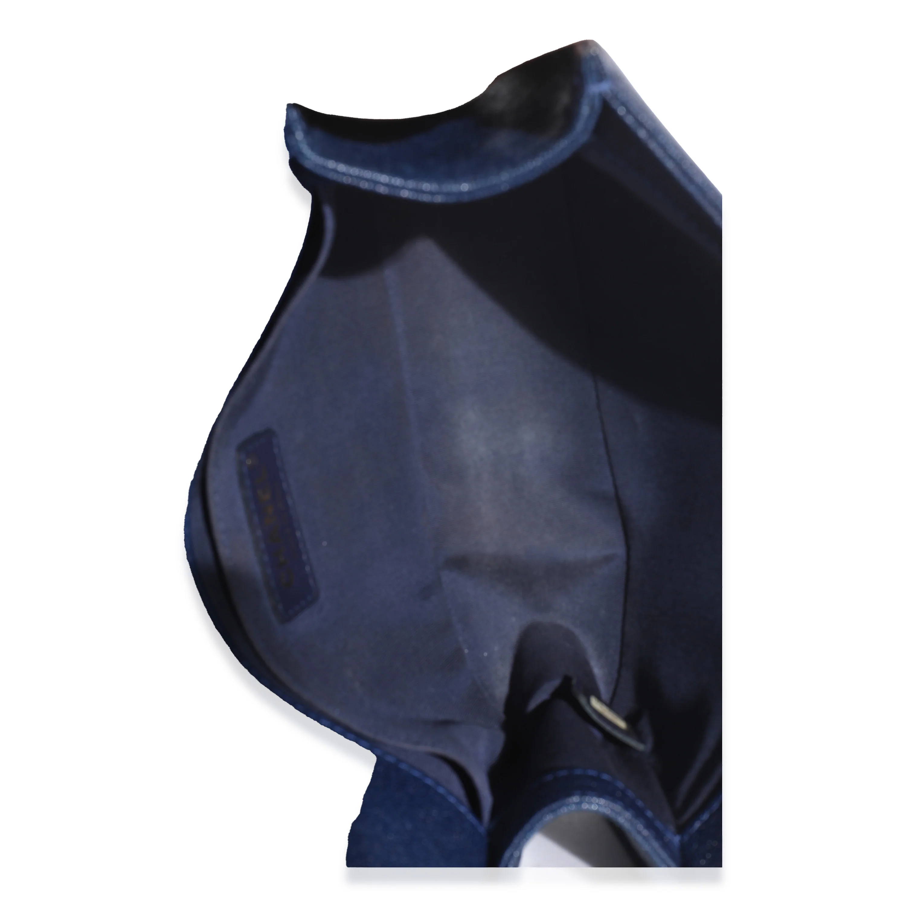 Navy Quilted Caviar Medium Boy Handbag - Image 8