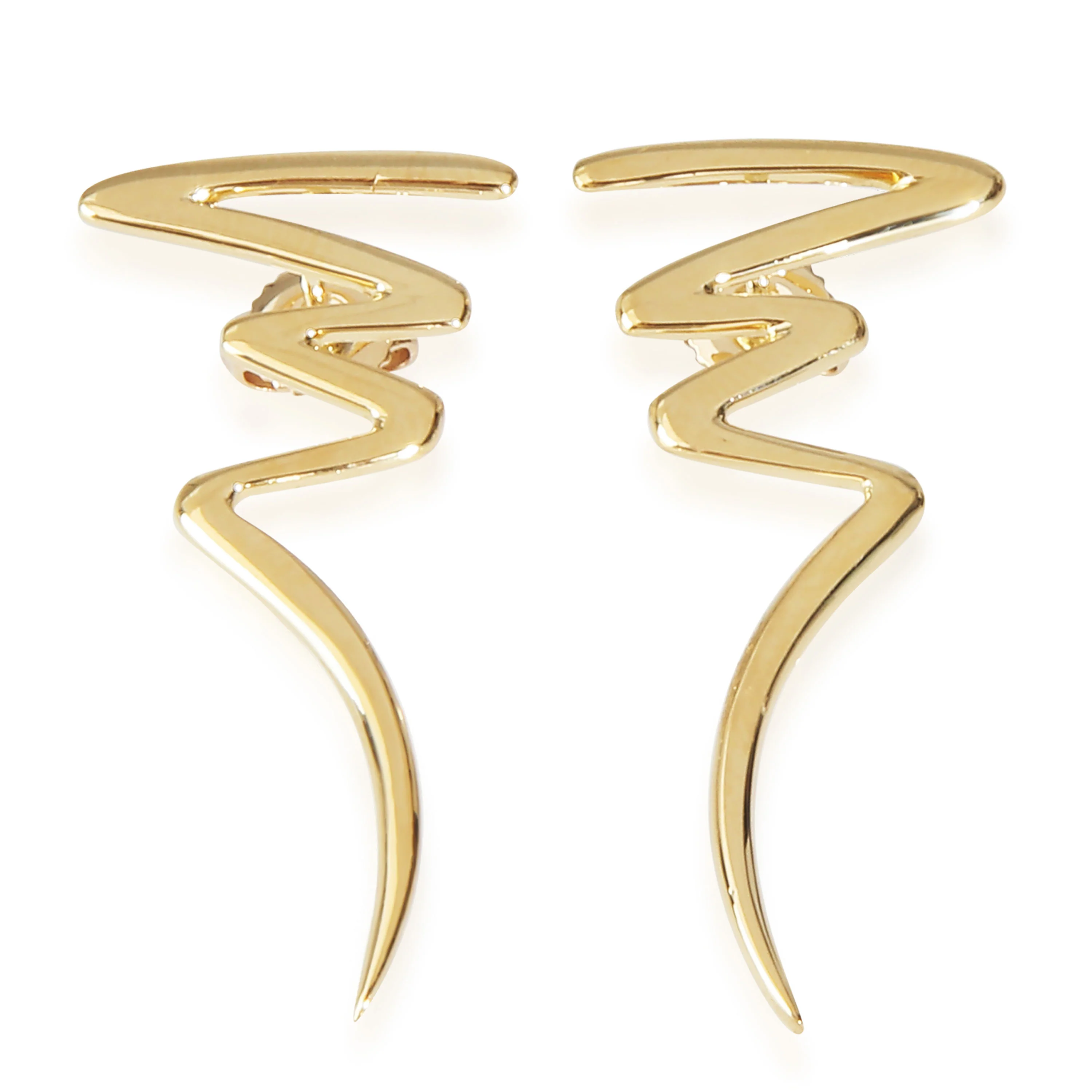 Yellow Gold  Vintage Paloma Picasso Scribble Earrings