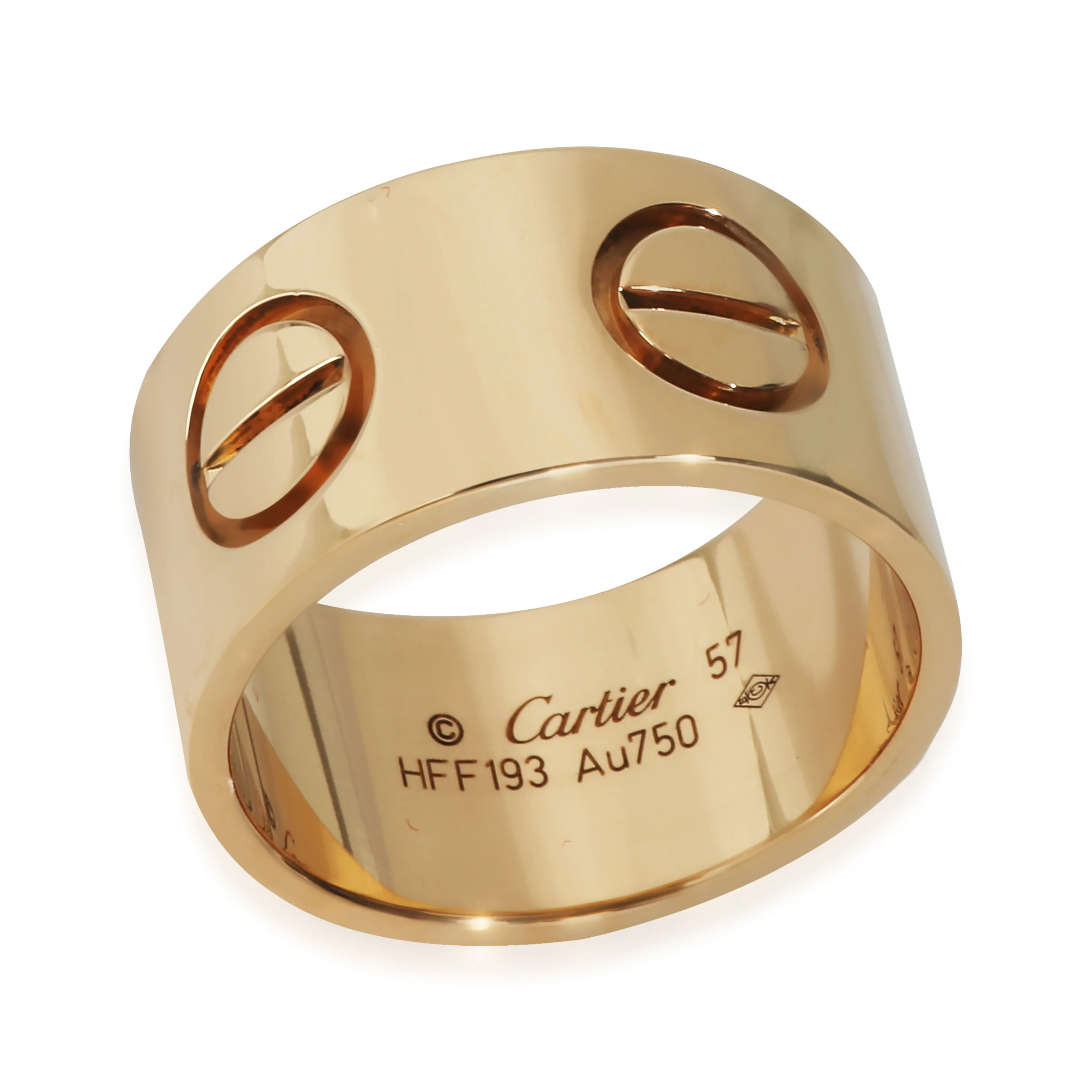 Yellow Gold  Large Model Love Ring - Image 2