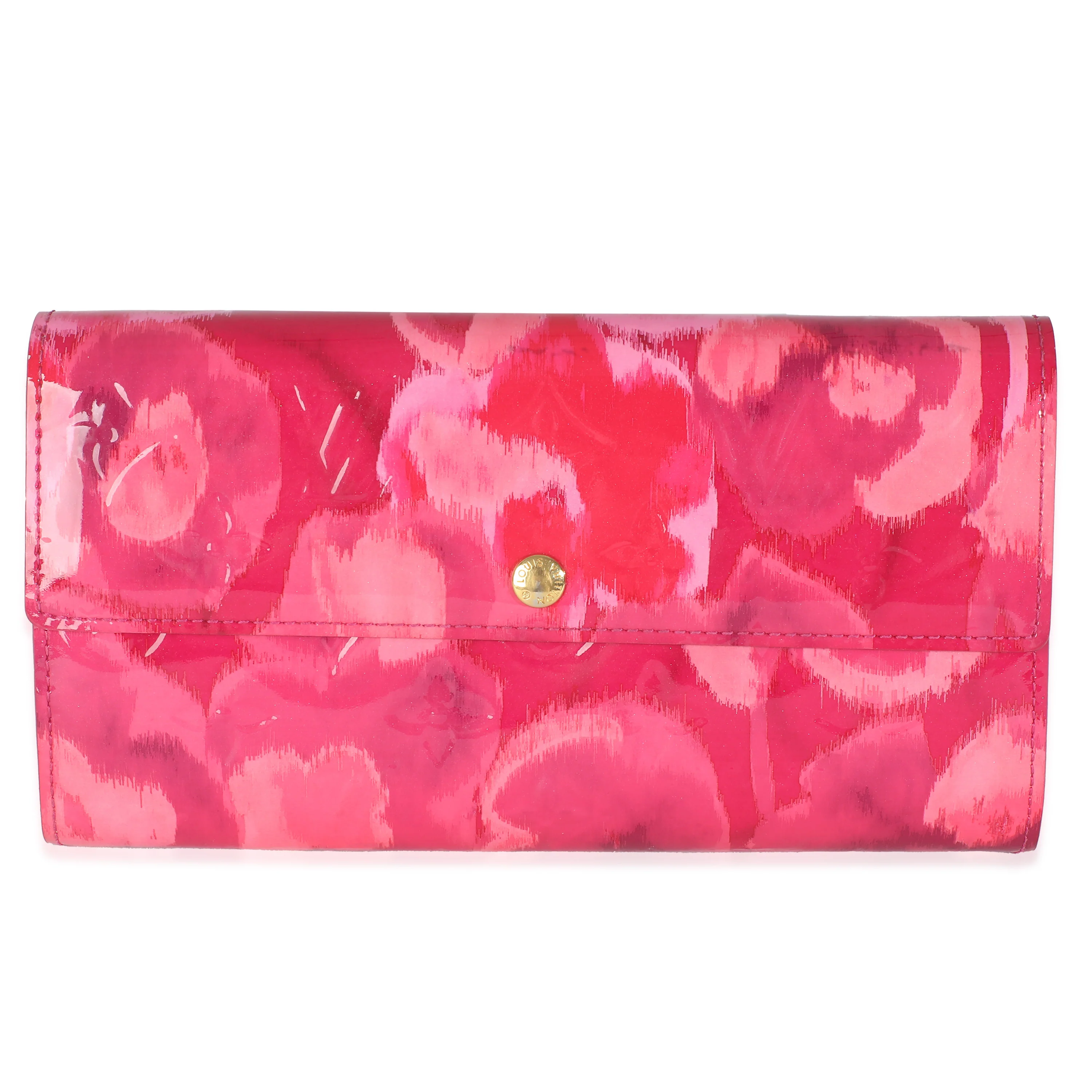Indian Rose Ikat Monogram Vernis Sarah Wallet