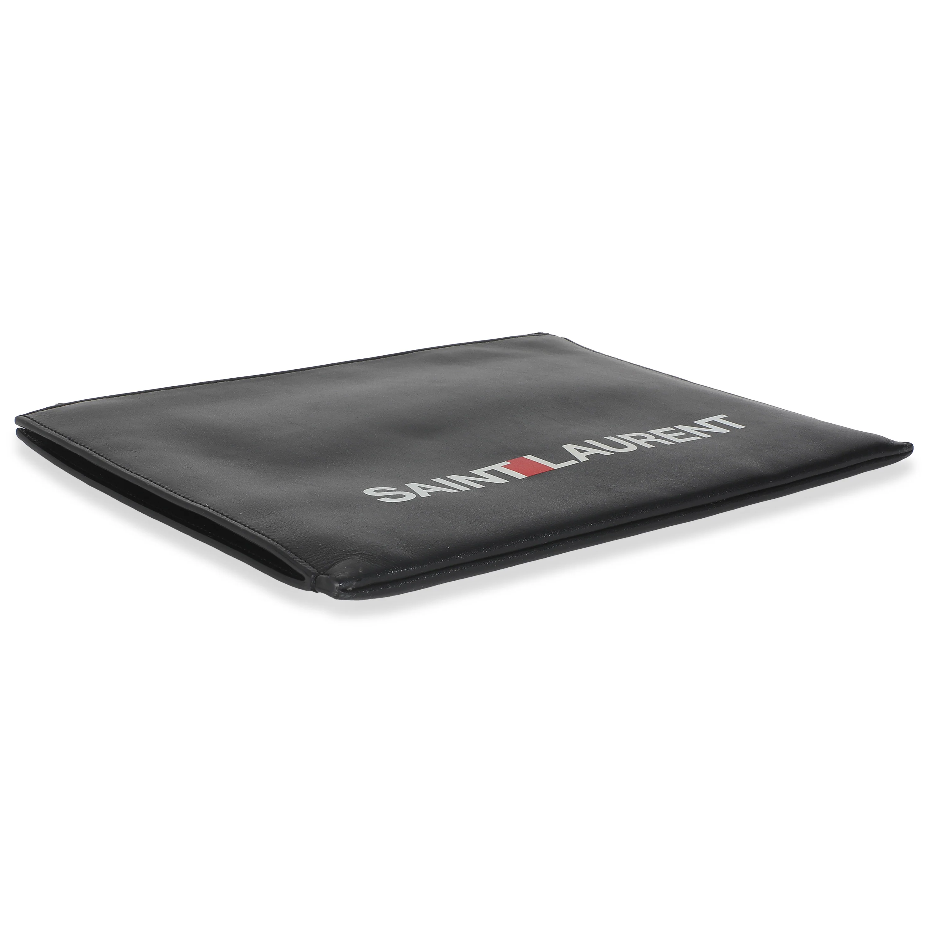 Black Calfskin Archive Logo iPad Case - Image 6
