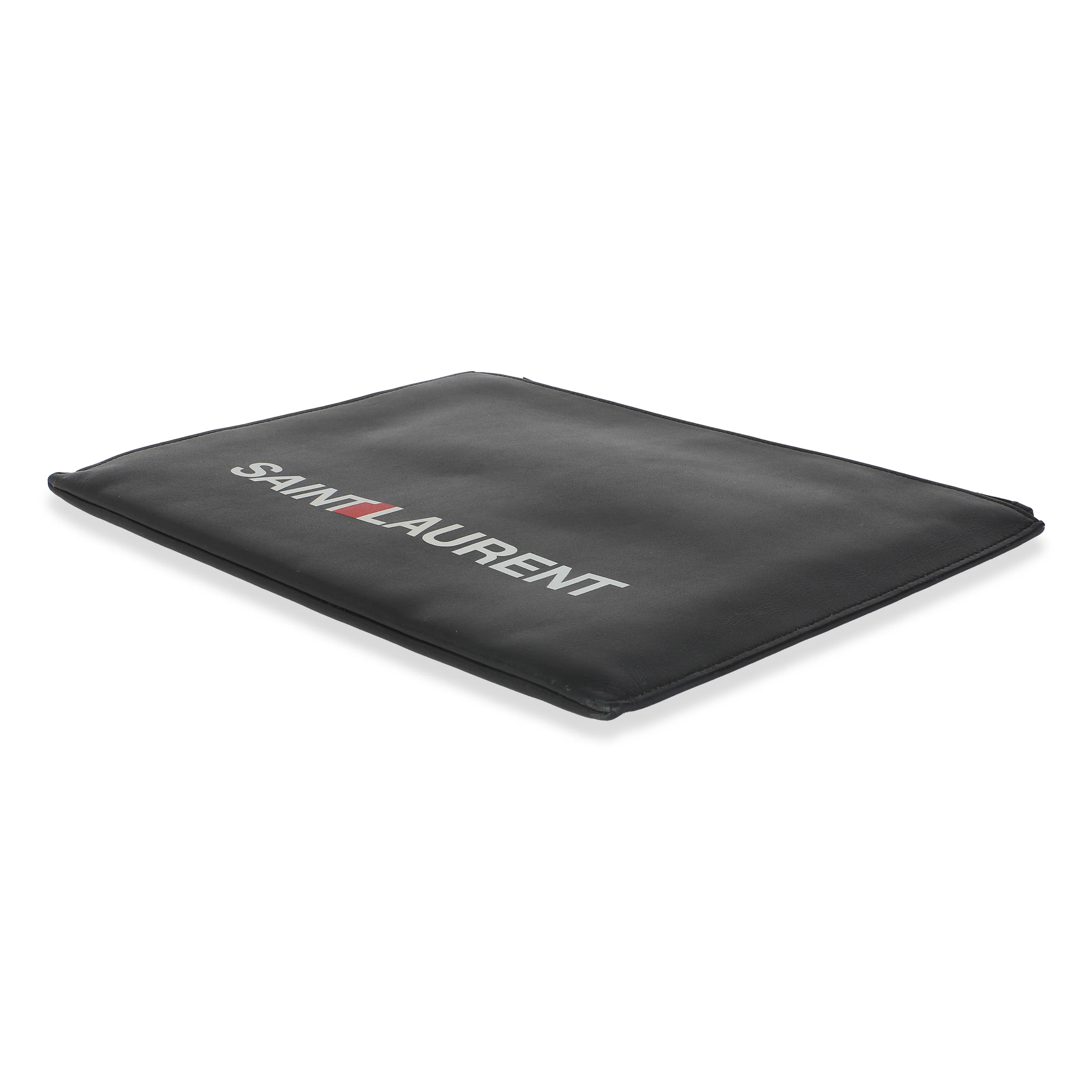 Black Calfskin Archive Logo iPad Case - Image 7