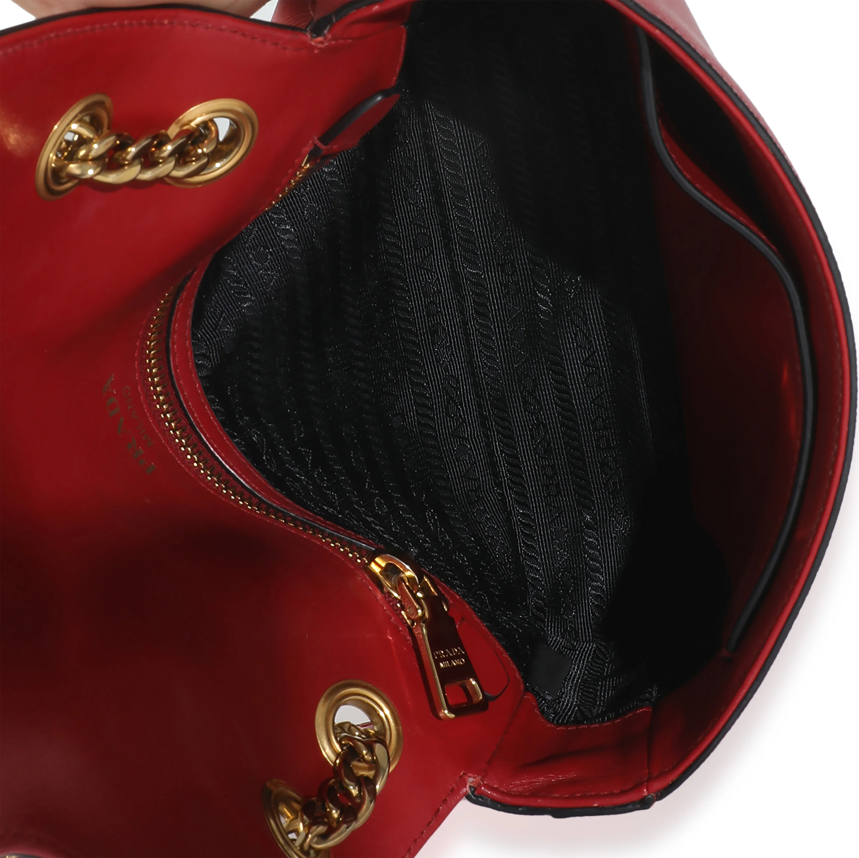 Red Pattina Saffiano Flap - Image 8