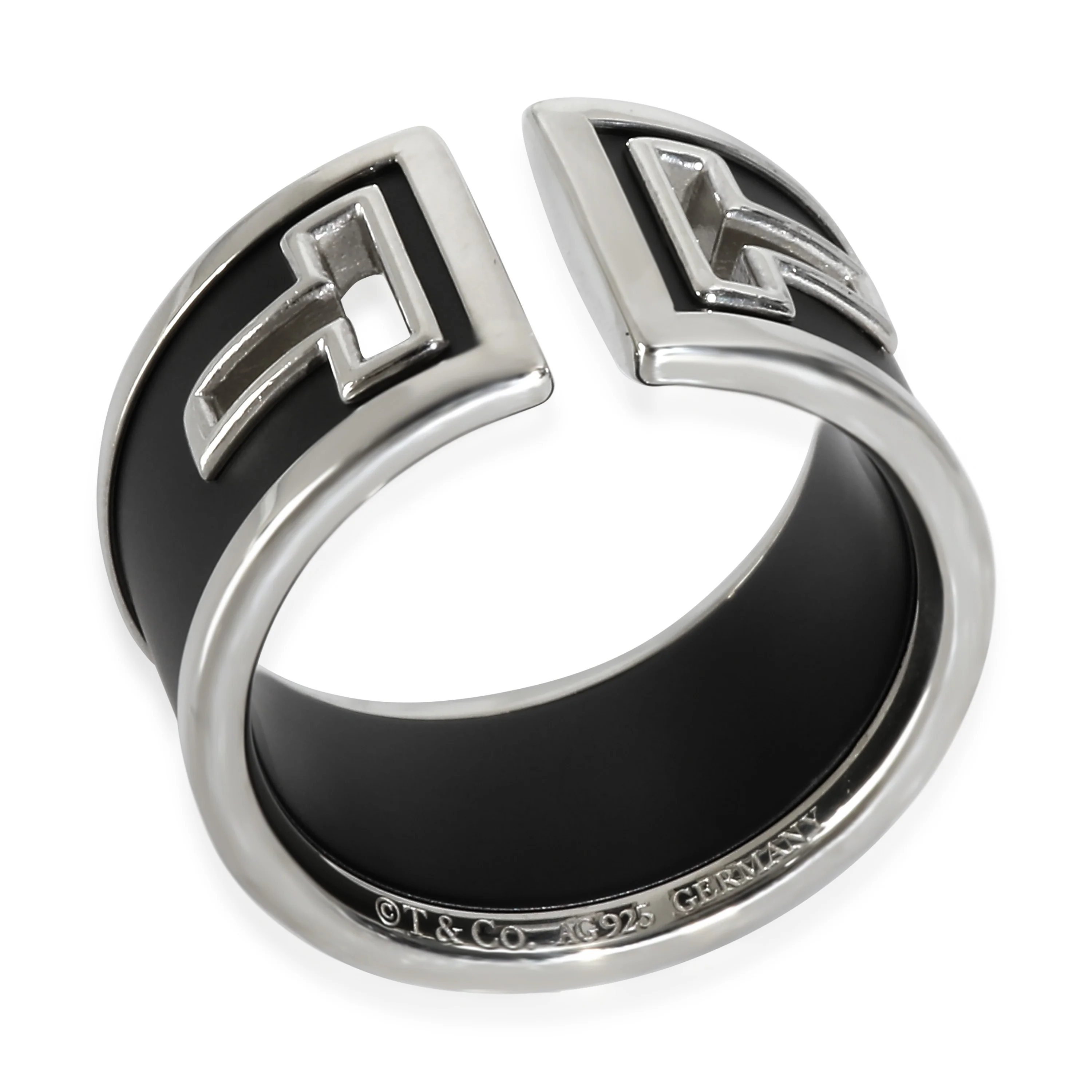 Sterling Silver  T Cut Out Ring - Image 3