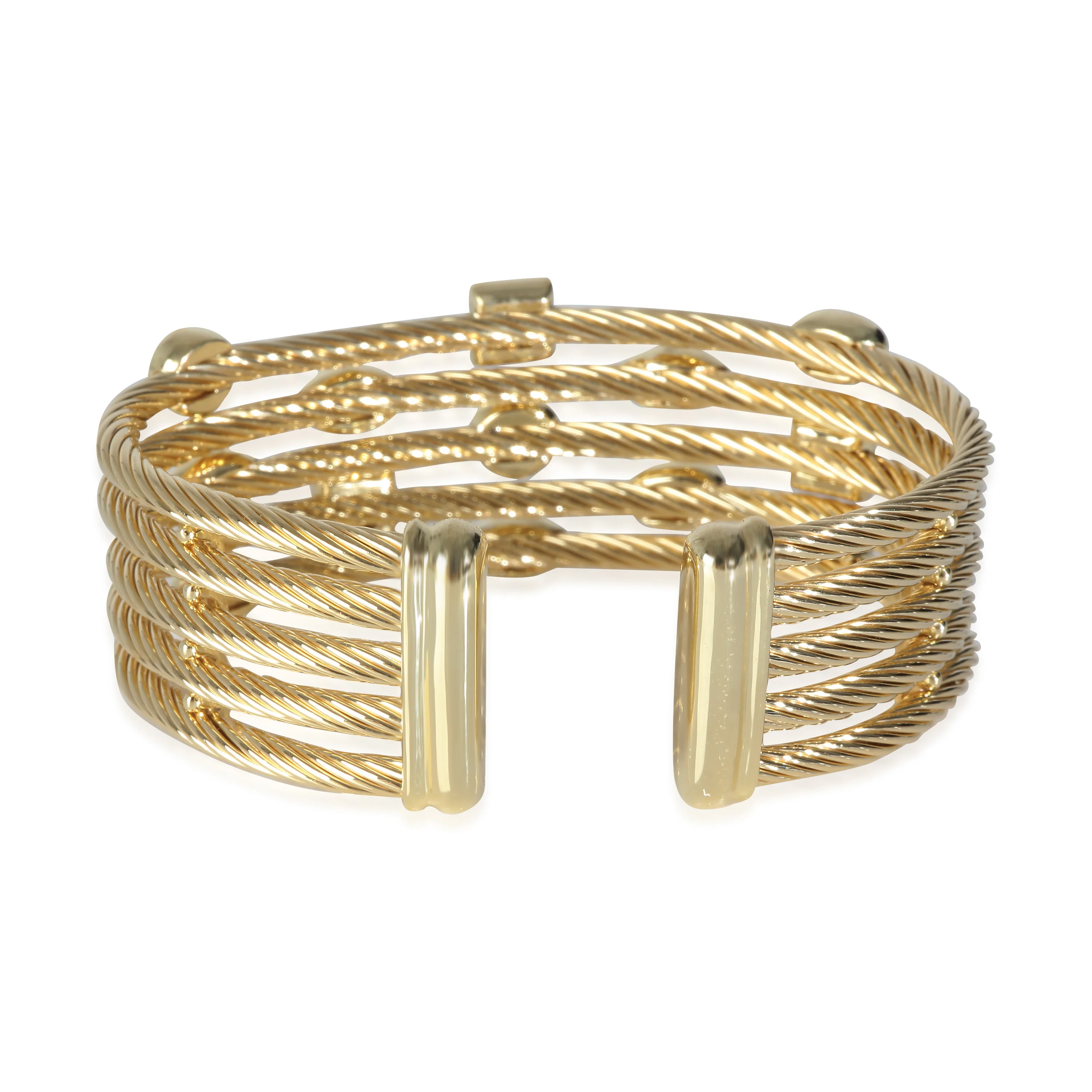 Yellow Gold  Confetti 5 Row Bracelet - Image 4