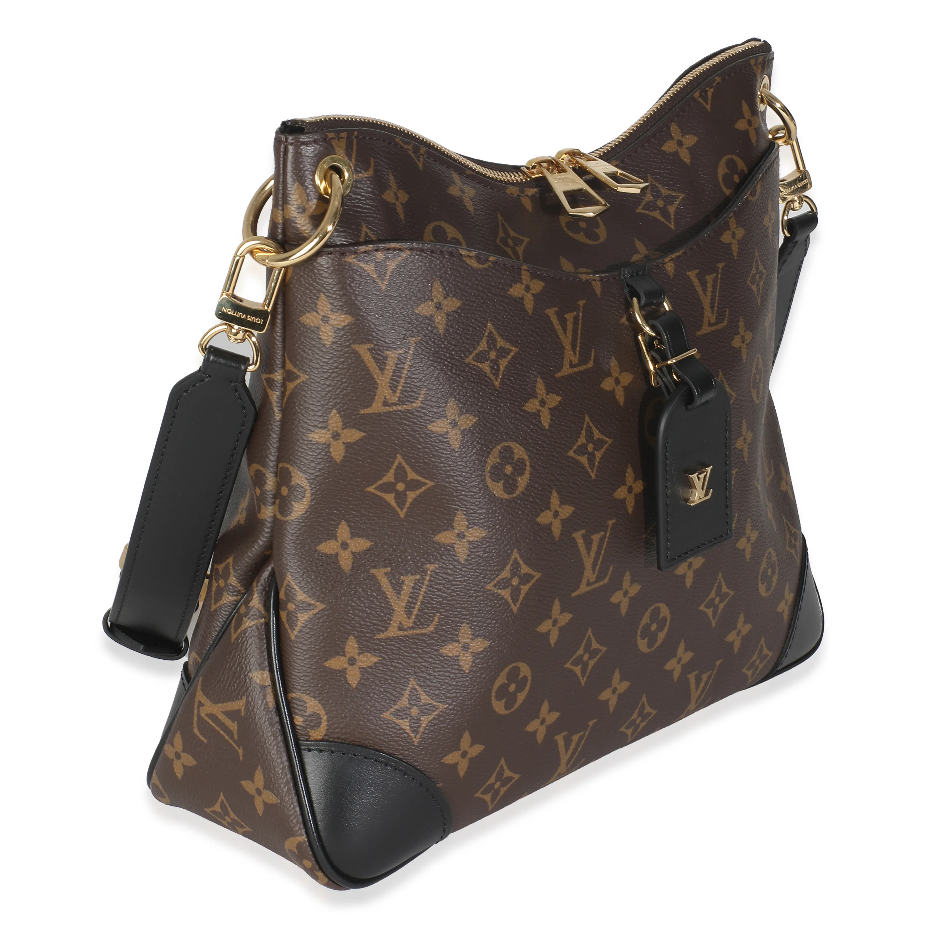 -Black Monogram Canvas Odeon MM - Image 2