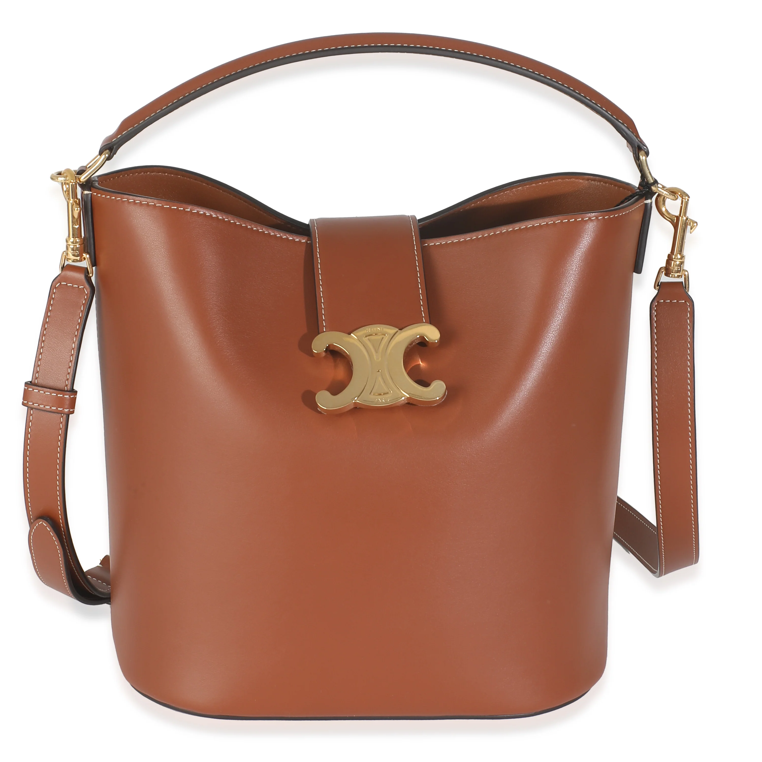 Brown Smooth Calfskin Medium Louise