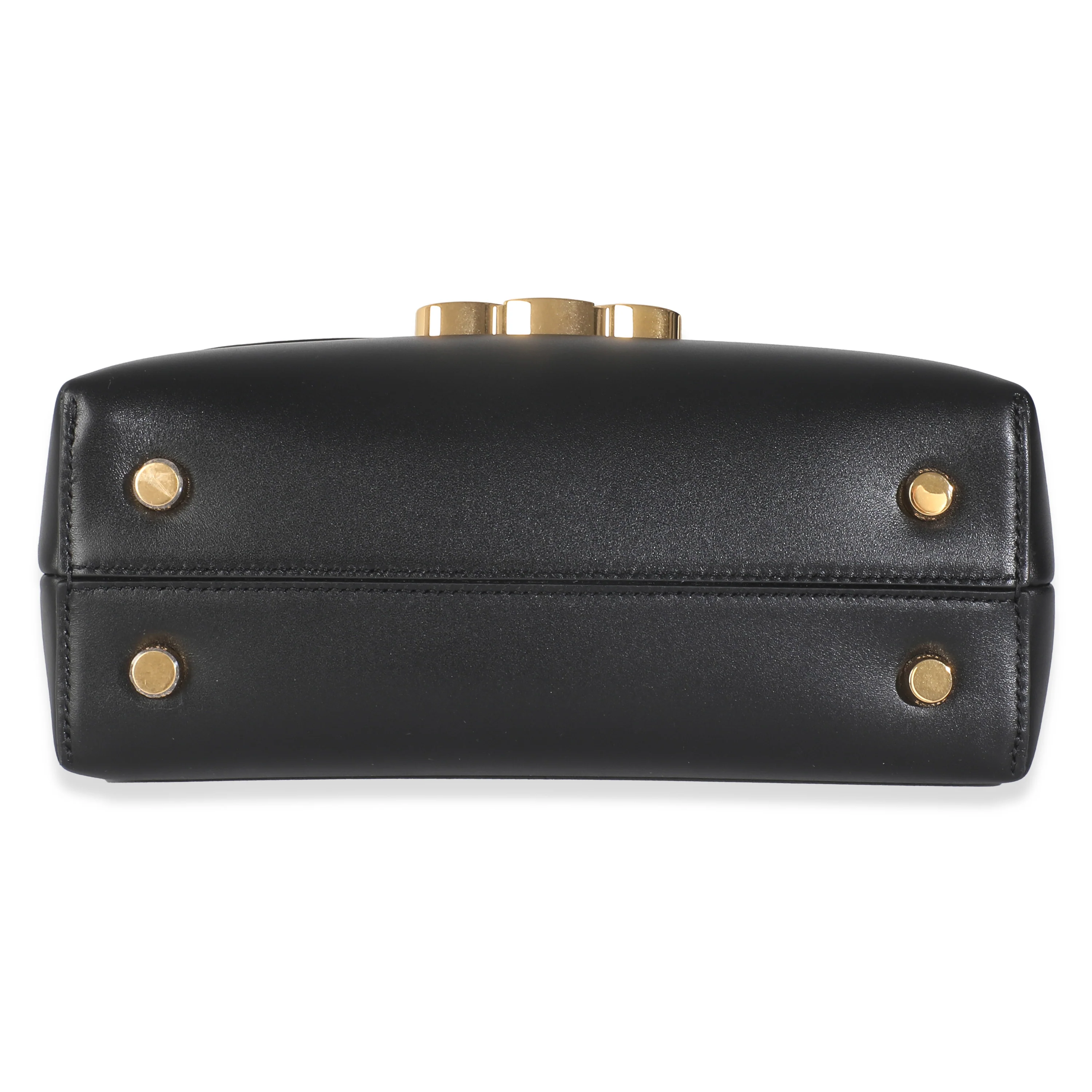 Black Supple Calfskin Teen Nino Top Handle Bag - Image 4