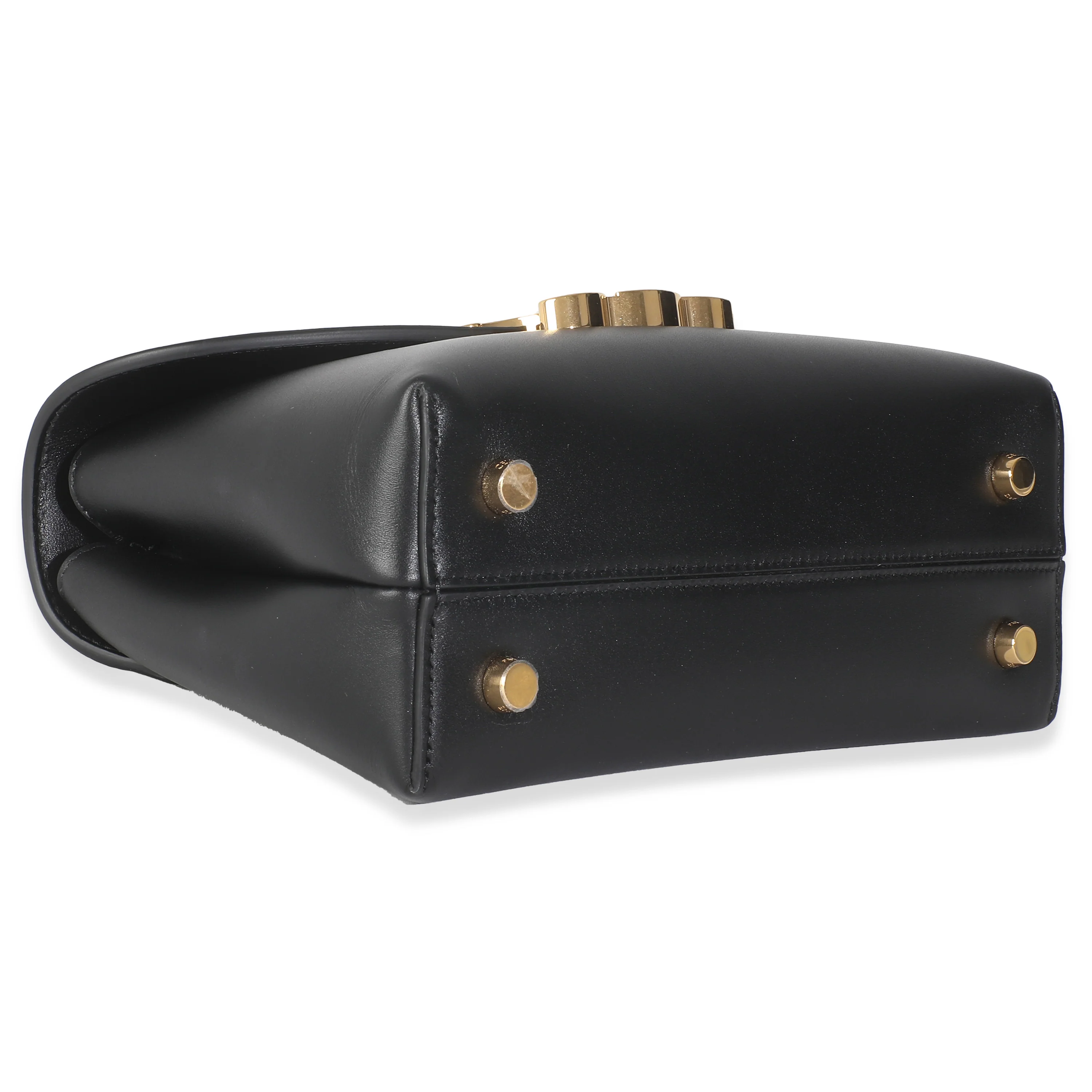 Black Supple Calfskin Teen Nino Top Handle Bag - Image 5