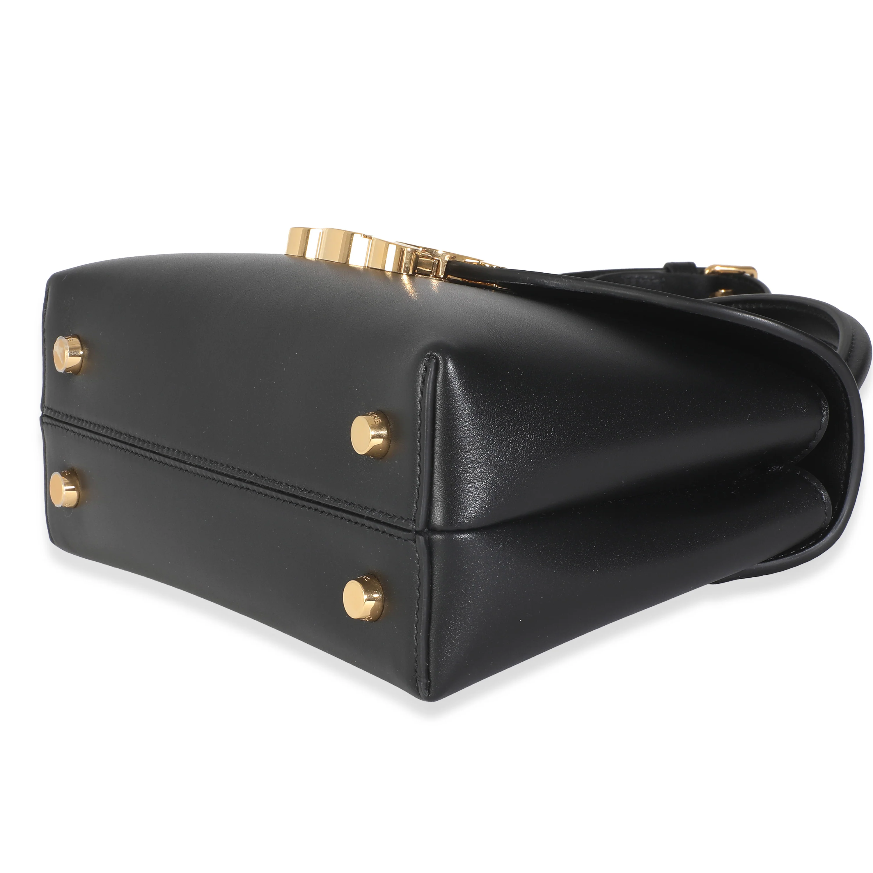 Black Supple Calfskin Teen Nino Top Handle Bag - Image 6