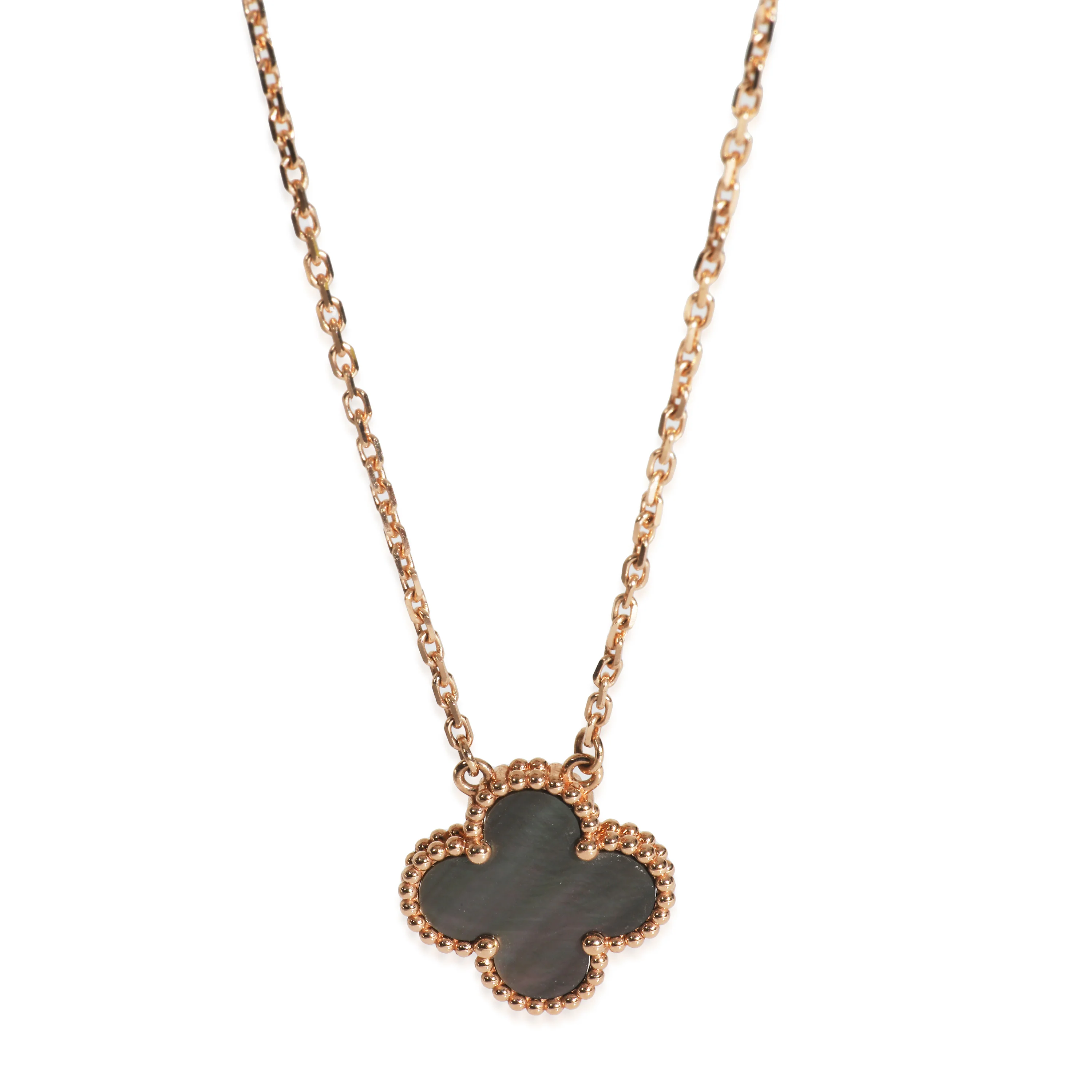 Rose Gold Mother Of Pearl Vintage Alhambra Pendant