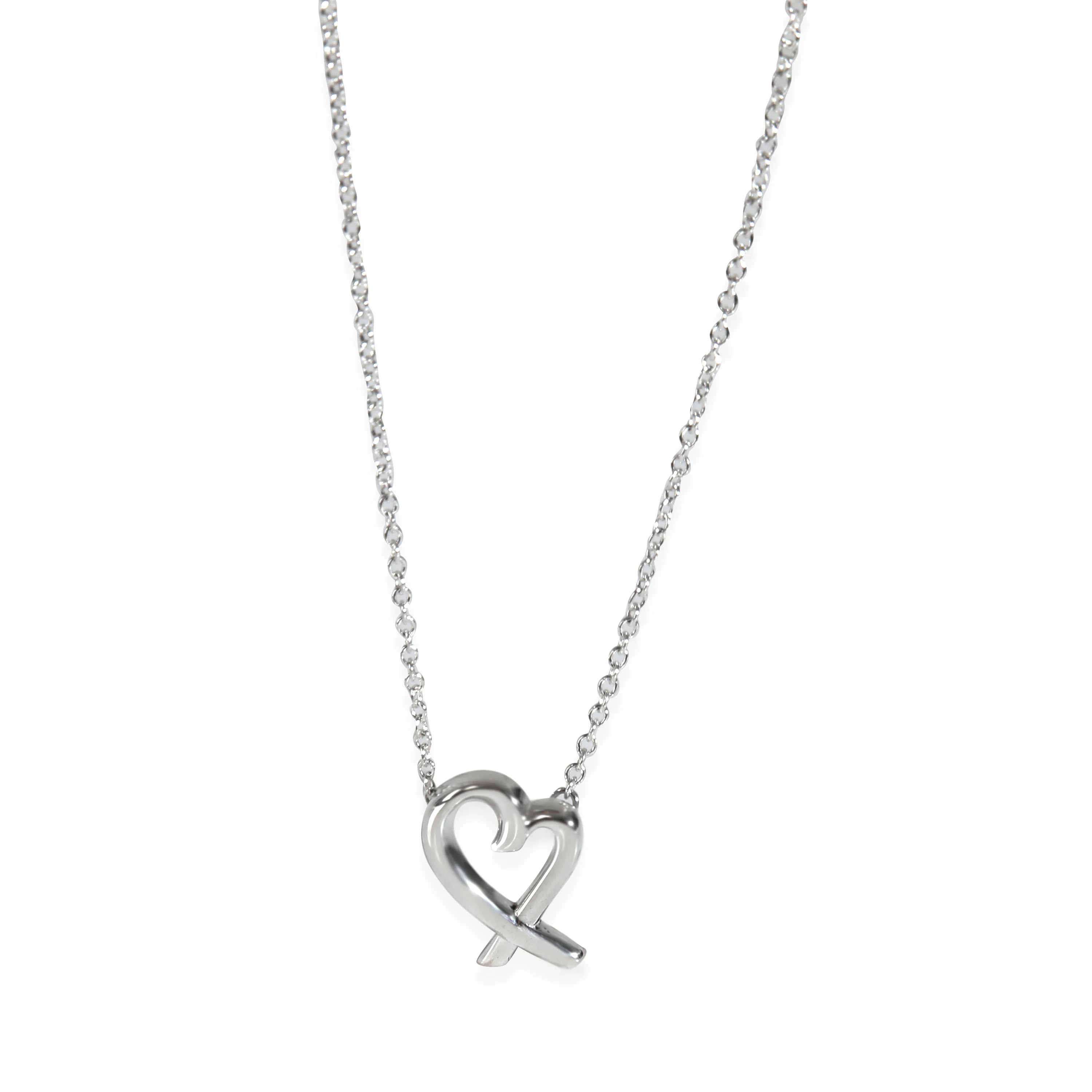 Sterling Silver  Mini Model Paloma Picasso Loving Heart Pendant