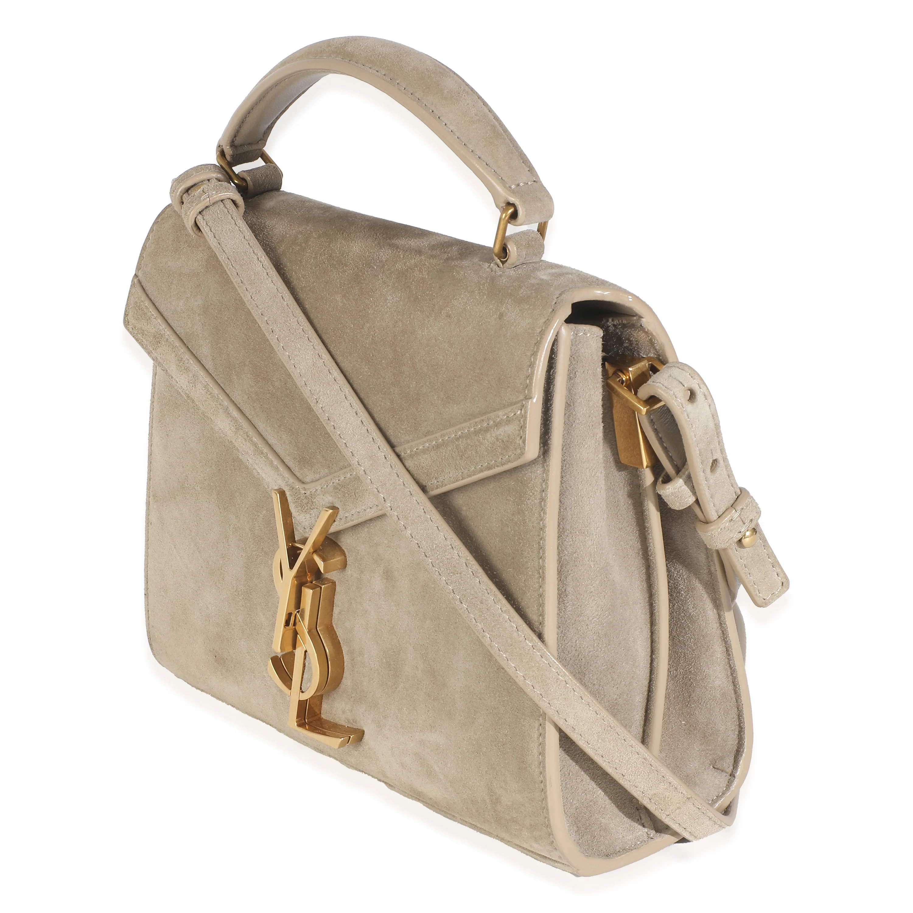 Brown Suede Cassandra Top Handle - Image 2