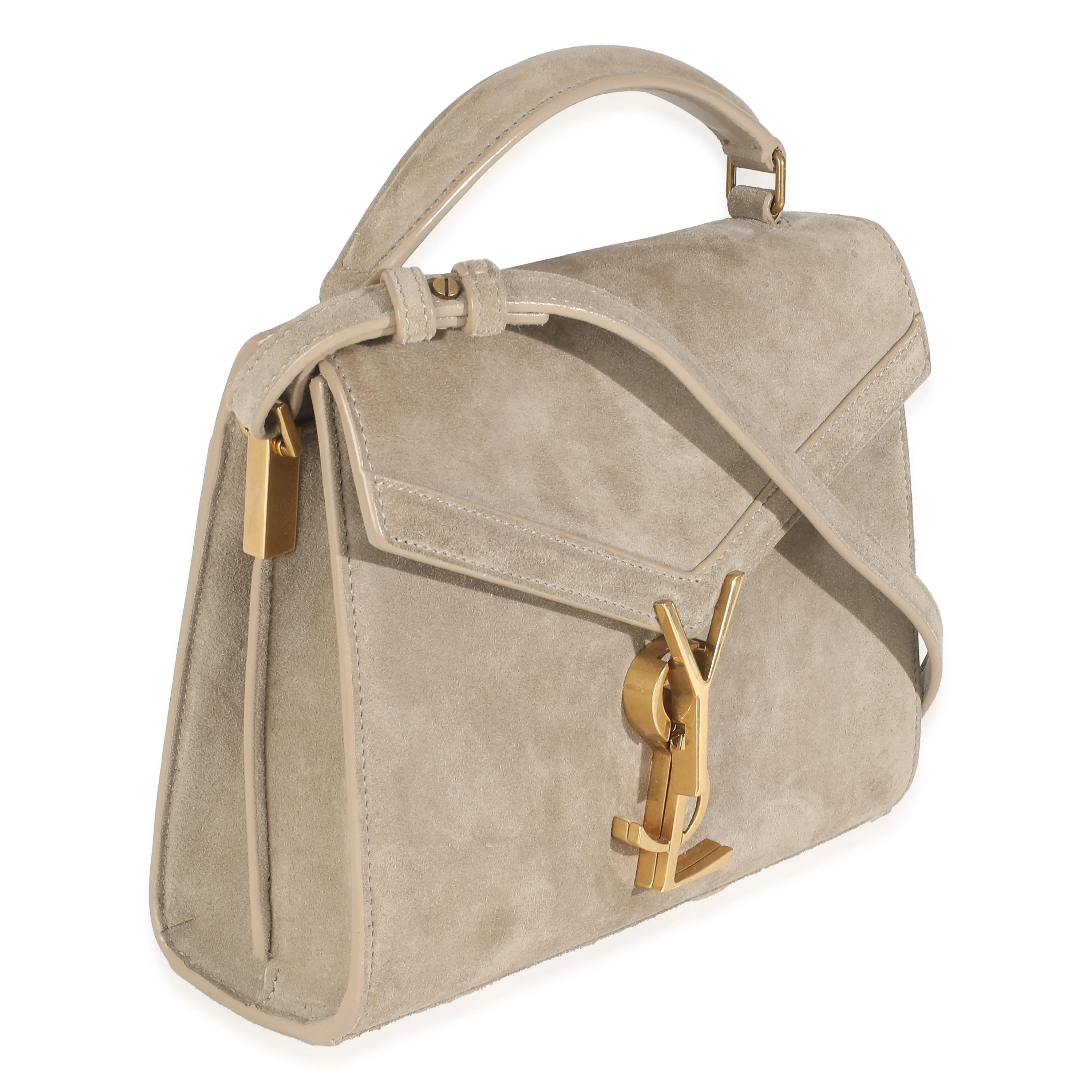 Brown Suede Cassandra Top Handle - Image 3