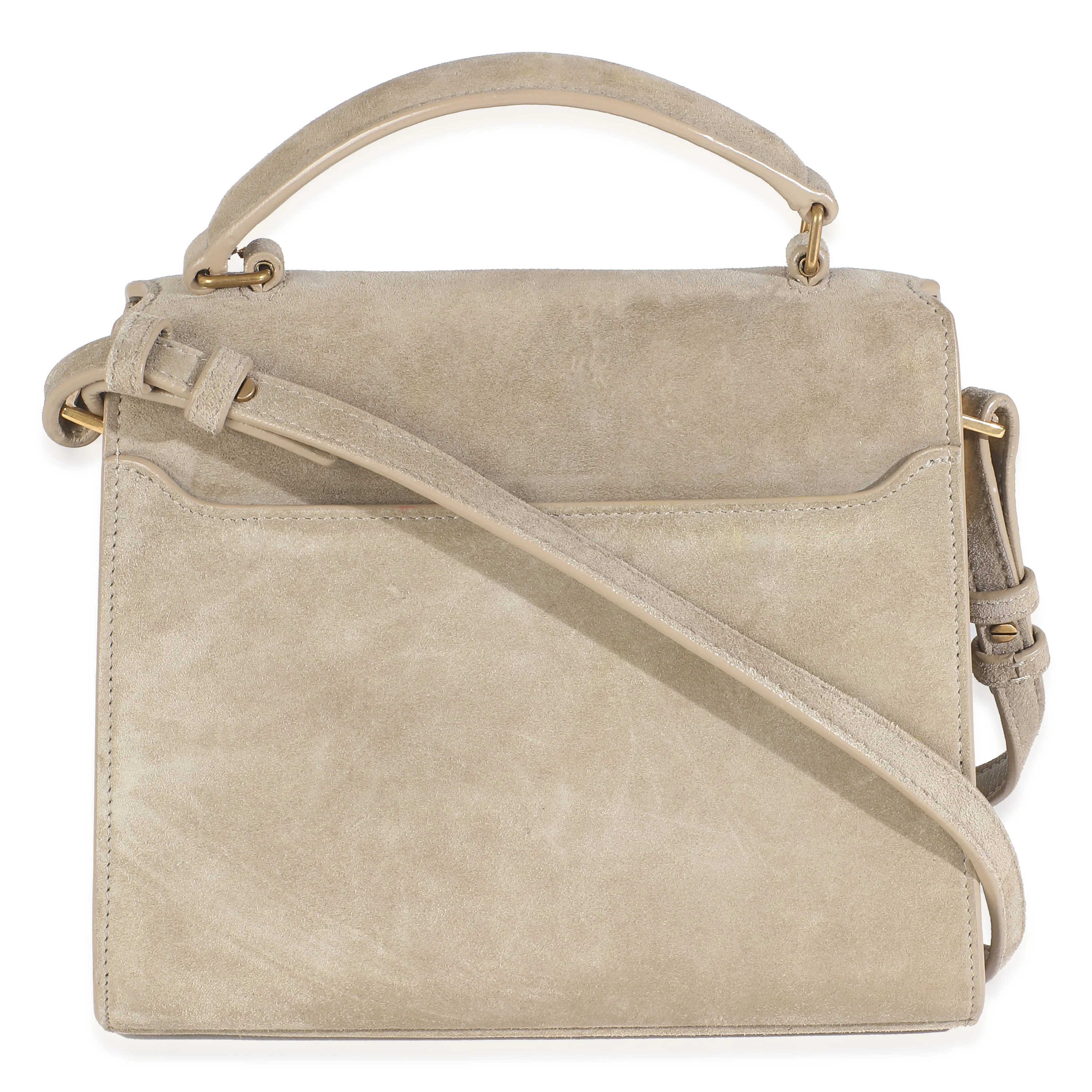Brown Suede Cassandra Top Handle - Image 4